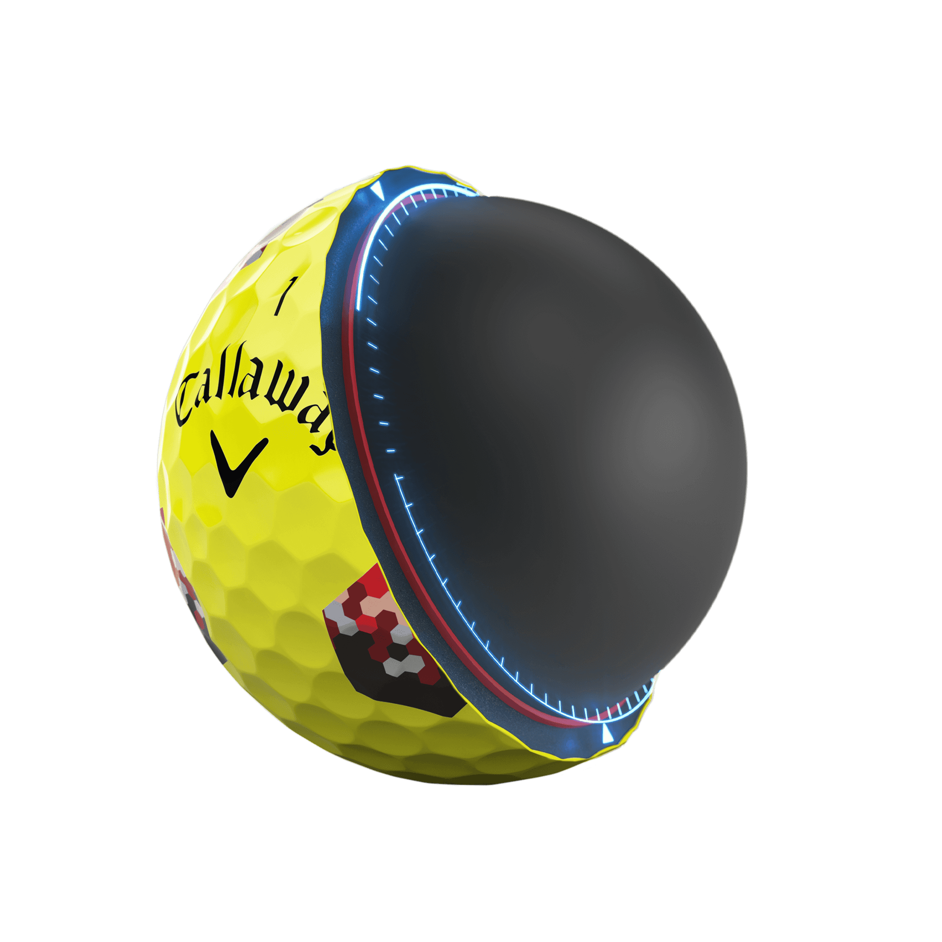 Chrome Tour X TruTrack Yellow Golf Balls features and benefits
