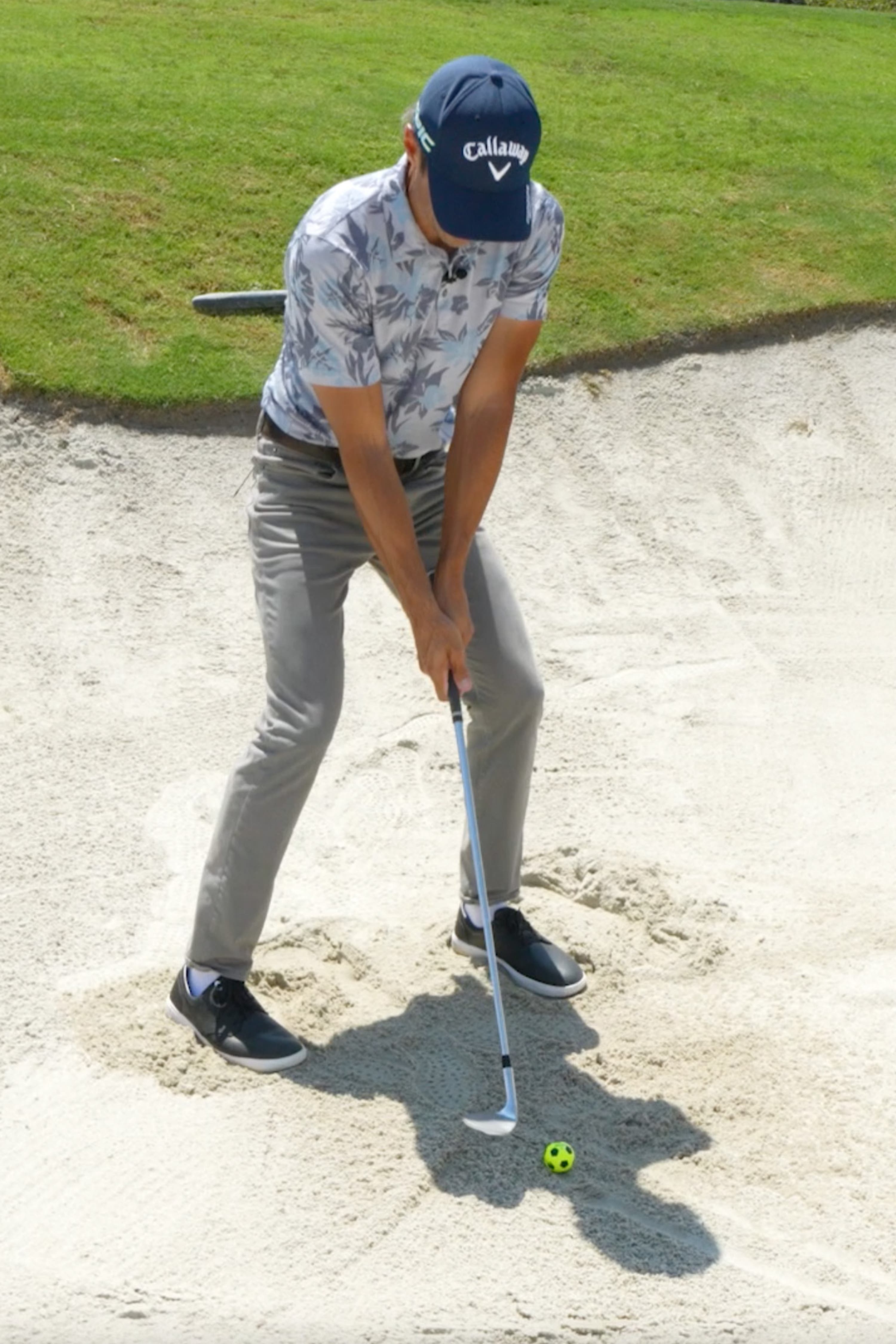 Johnny Wunder shows us how to escape a greenside bunker with SPIN!