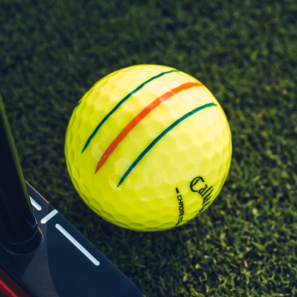 Chrome Tour X Triple Track Yellow Golf Balls