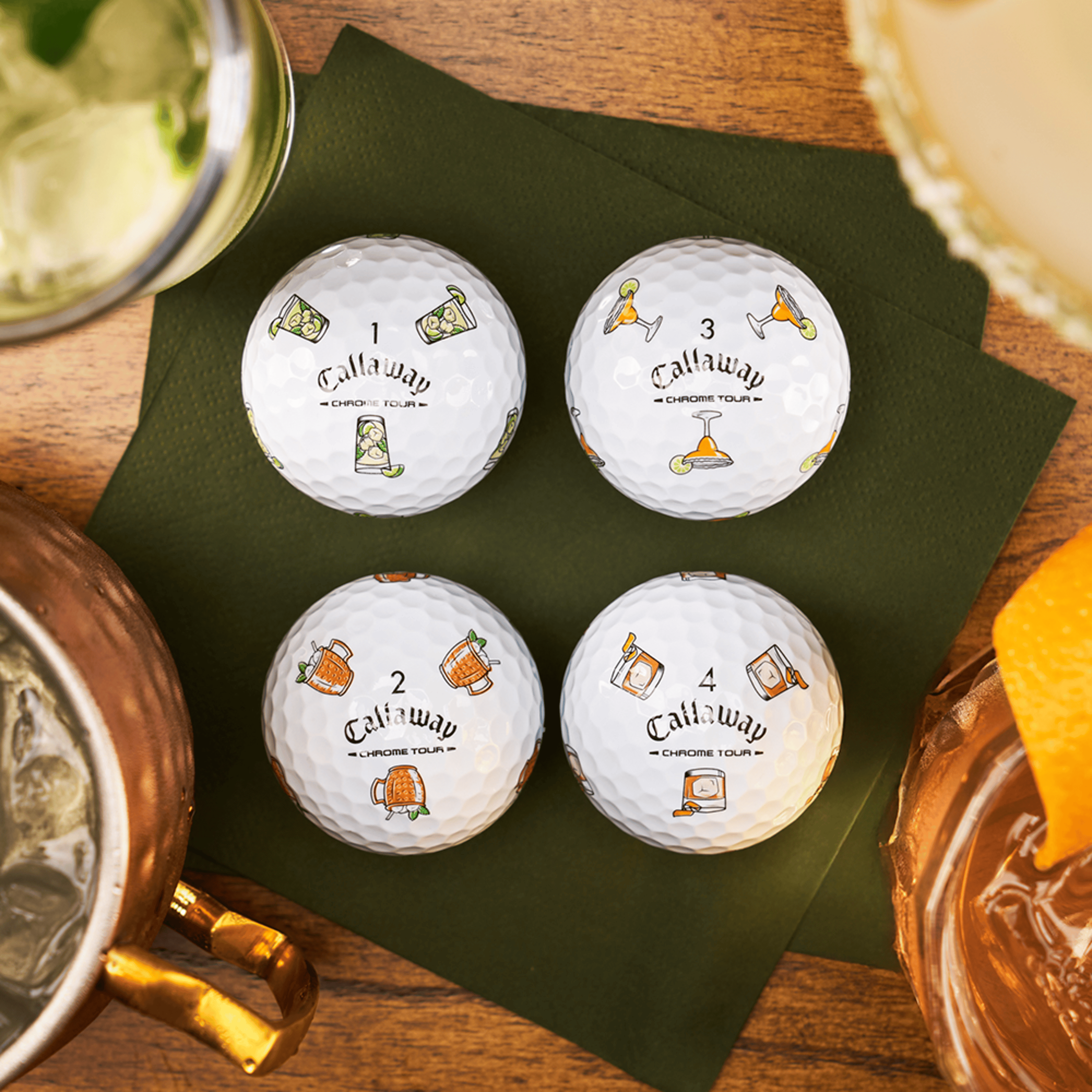 View: Cocktails Golf Balls