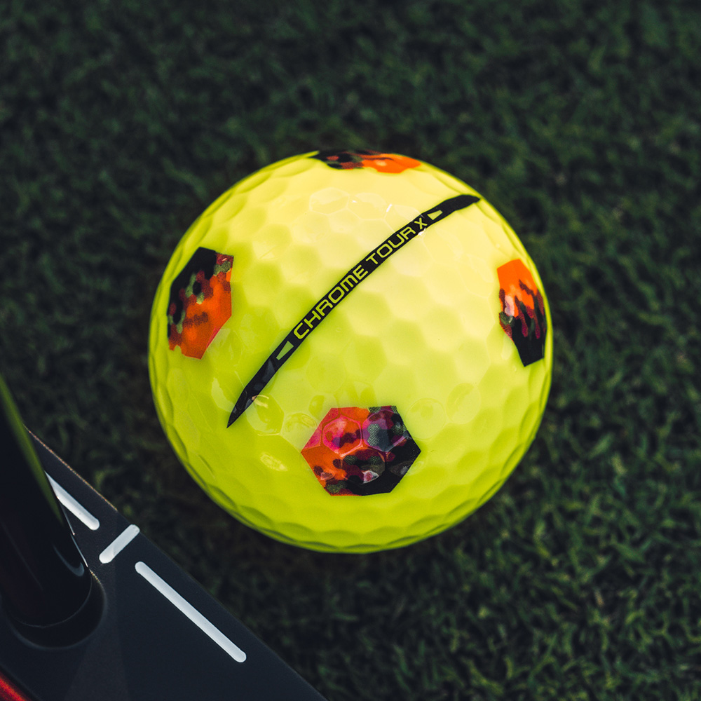 Chrome Tour X TruTrack Yellow Golf Balls