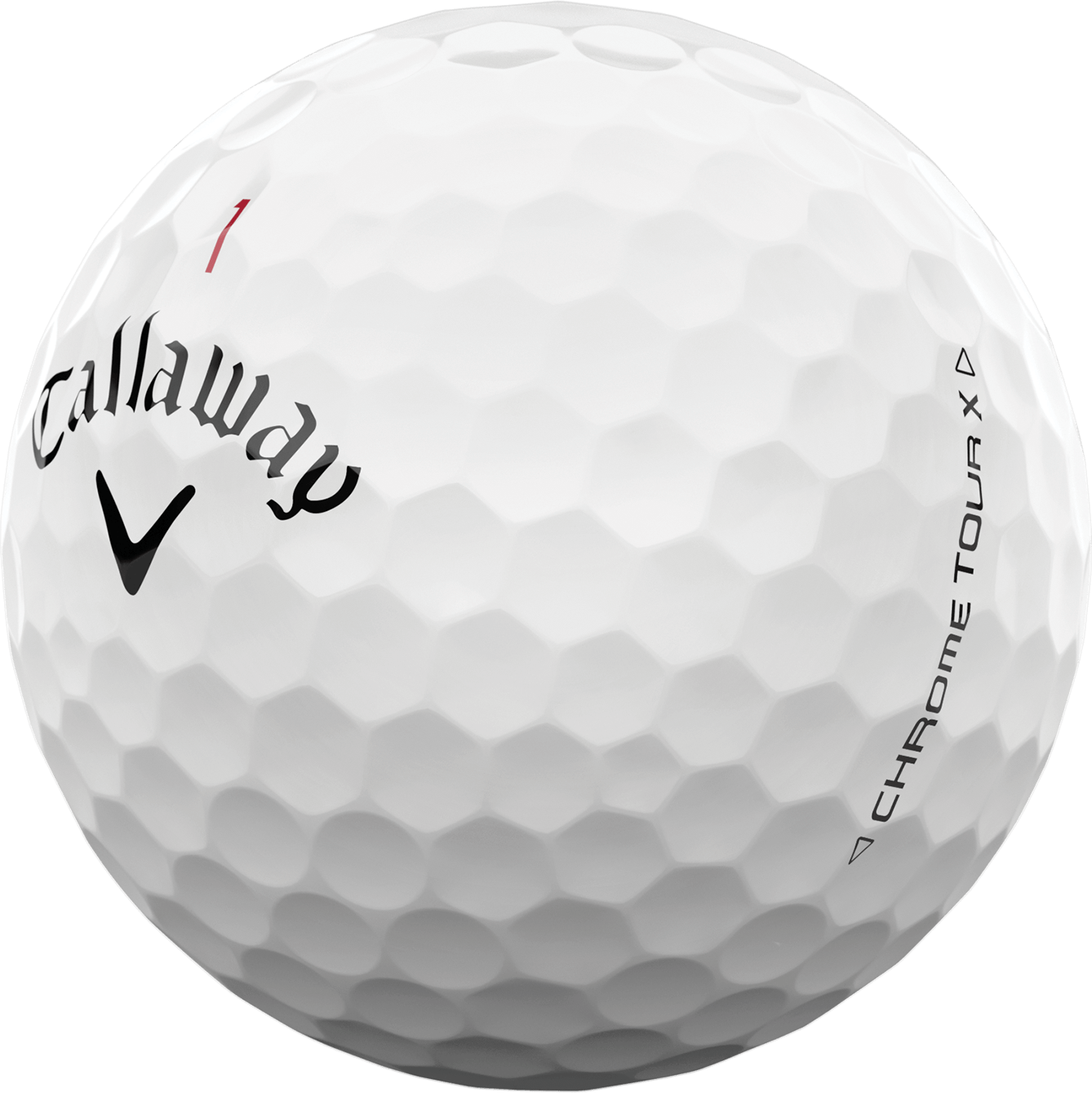 White Chrome Tour X Golf Ball