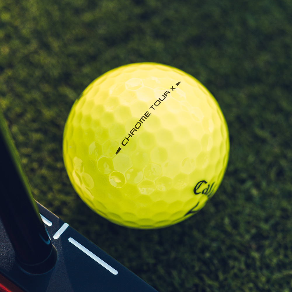 Chrome Tour X Yellow Golf Balls