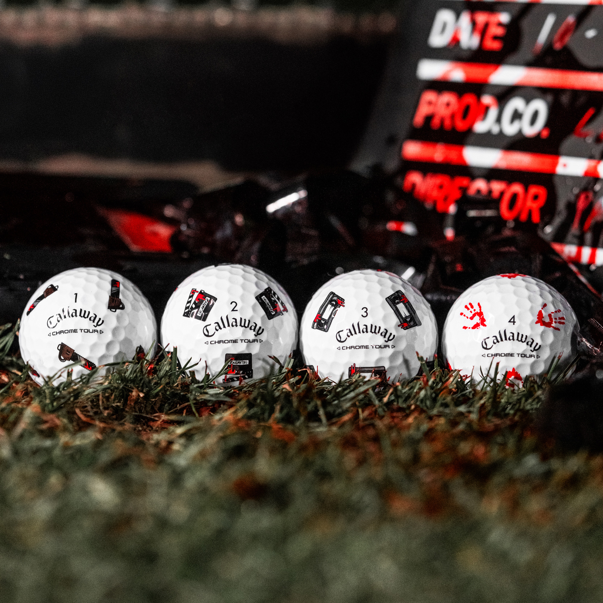 Chrome Tour Halloween Golf Balls
