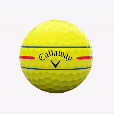 Chrome Tour 360 Triple Track Yellow Golf Balls