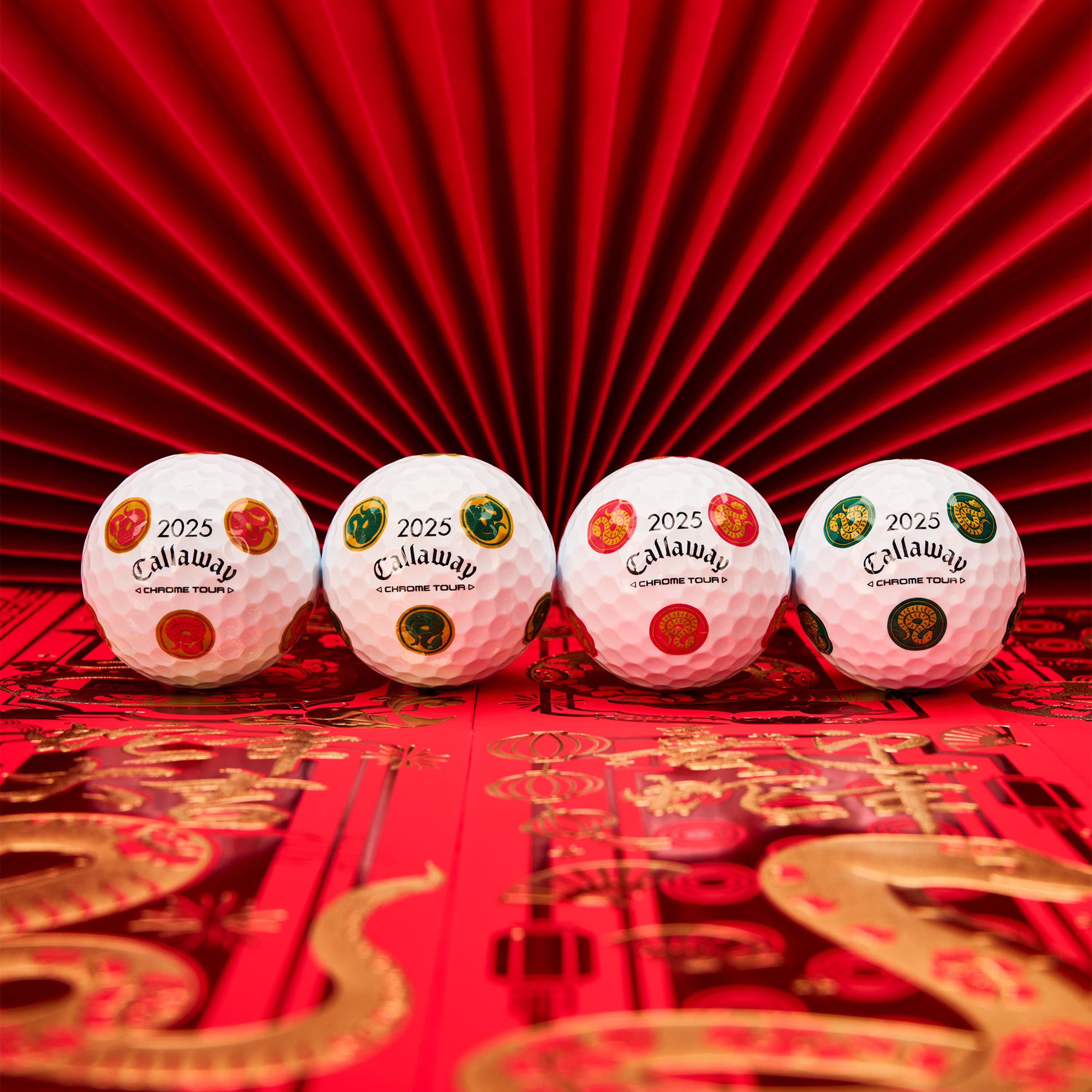 Chrome Tour Year of the Snake Golf Balls