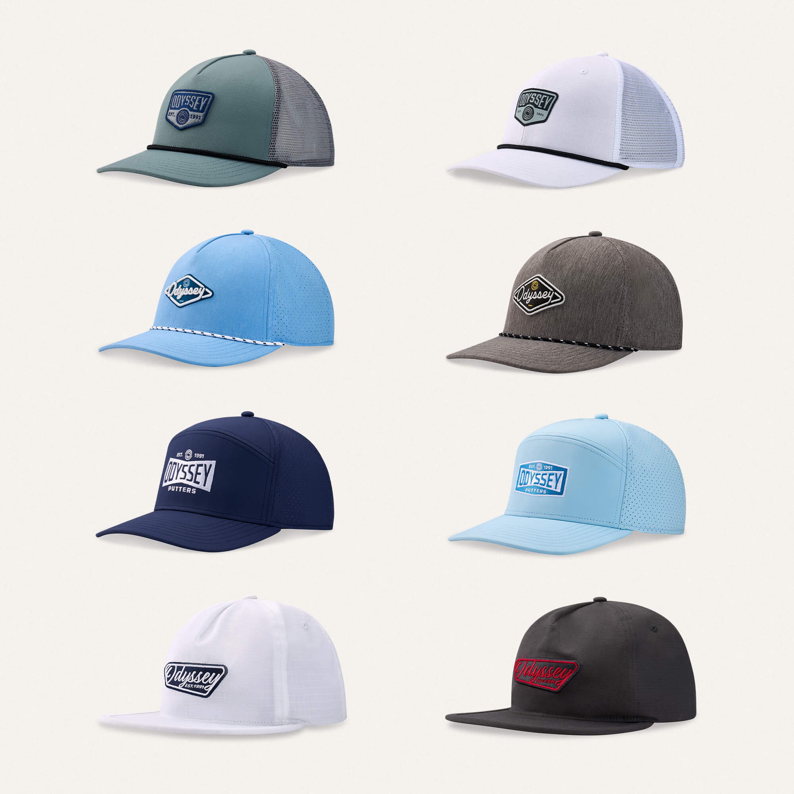 odyssey golf hats
