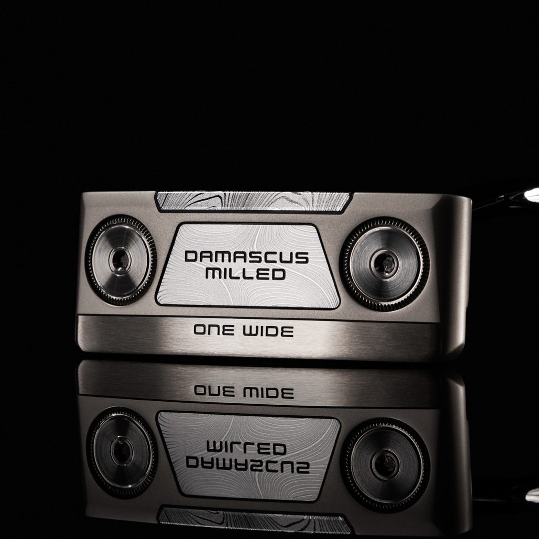 Damascus Milled One Wide Single Bend Putter