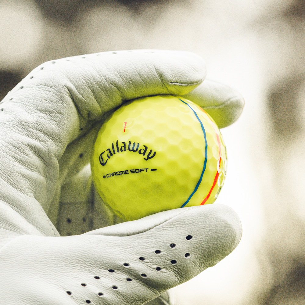 Chrome Soft Triple Track Yellow Golf Balls