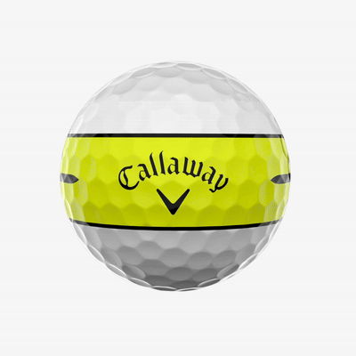 Chrome Tour X 360 Yellow Stripe Golf Balls