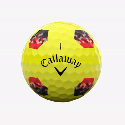 Chrome Tour X TruTrack Yellow Golf Balls