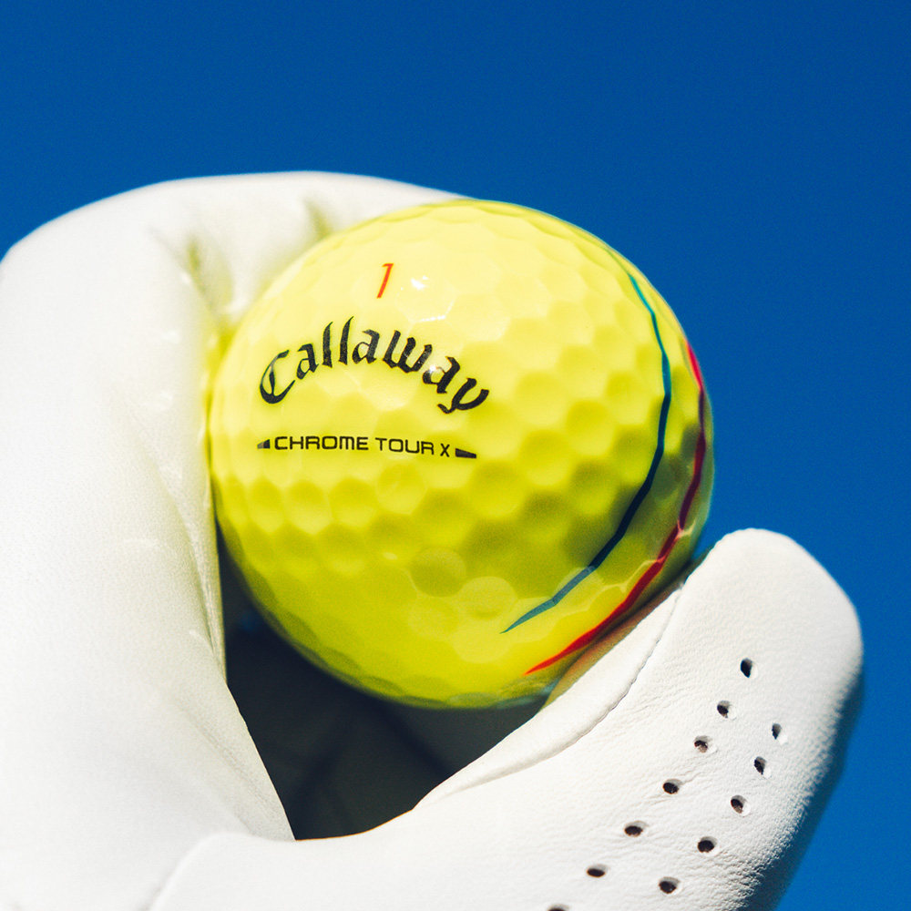 Chrome Tour X Triple Track Yellow Golf Balls