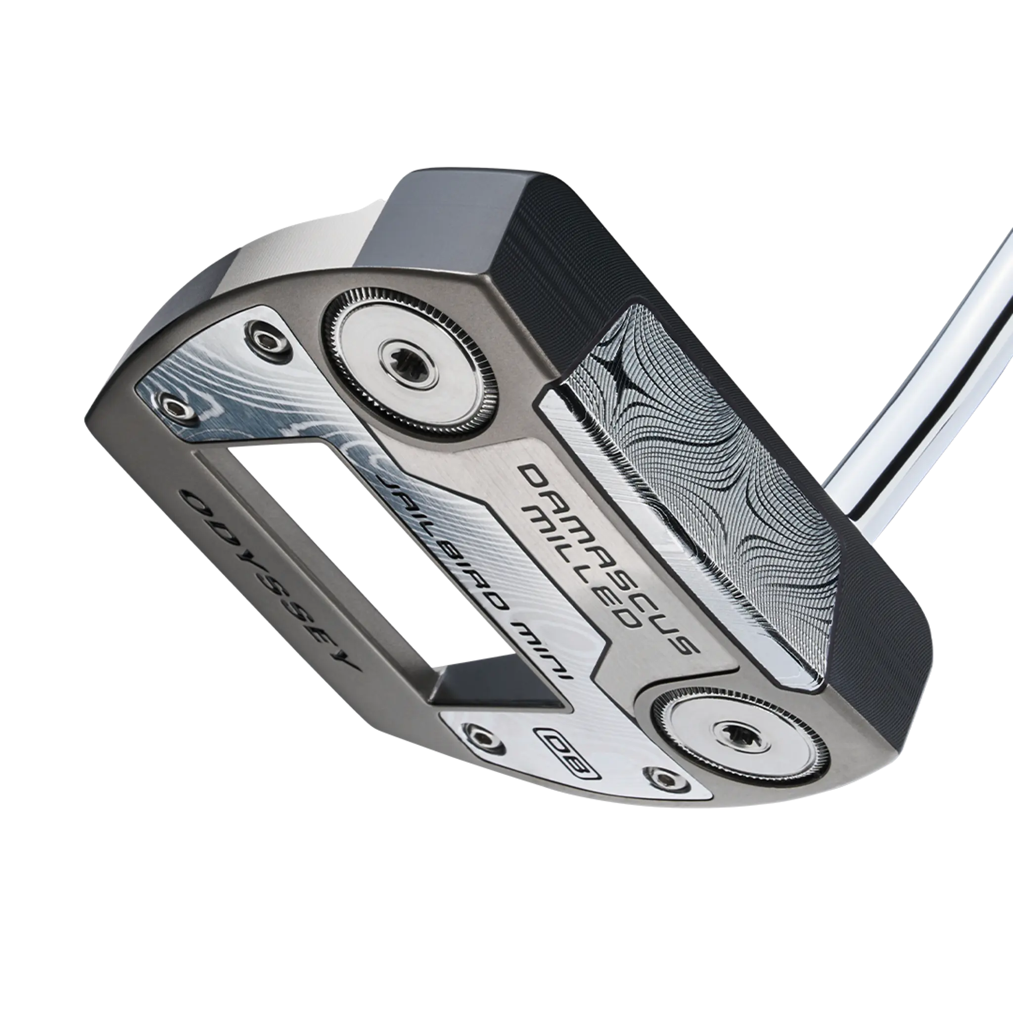 Damascus Milled Jailbird Mini Double Bend Putter | Odyssey Golf