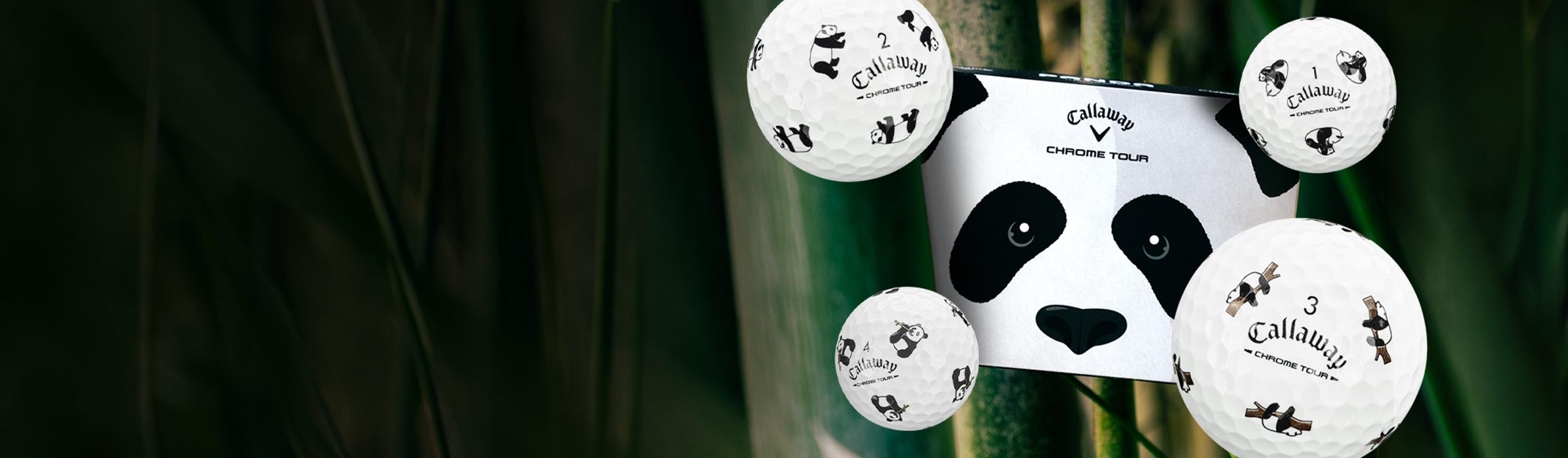 Chrome Tour Panda Golf balls