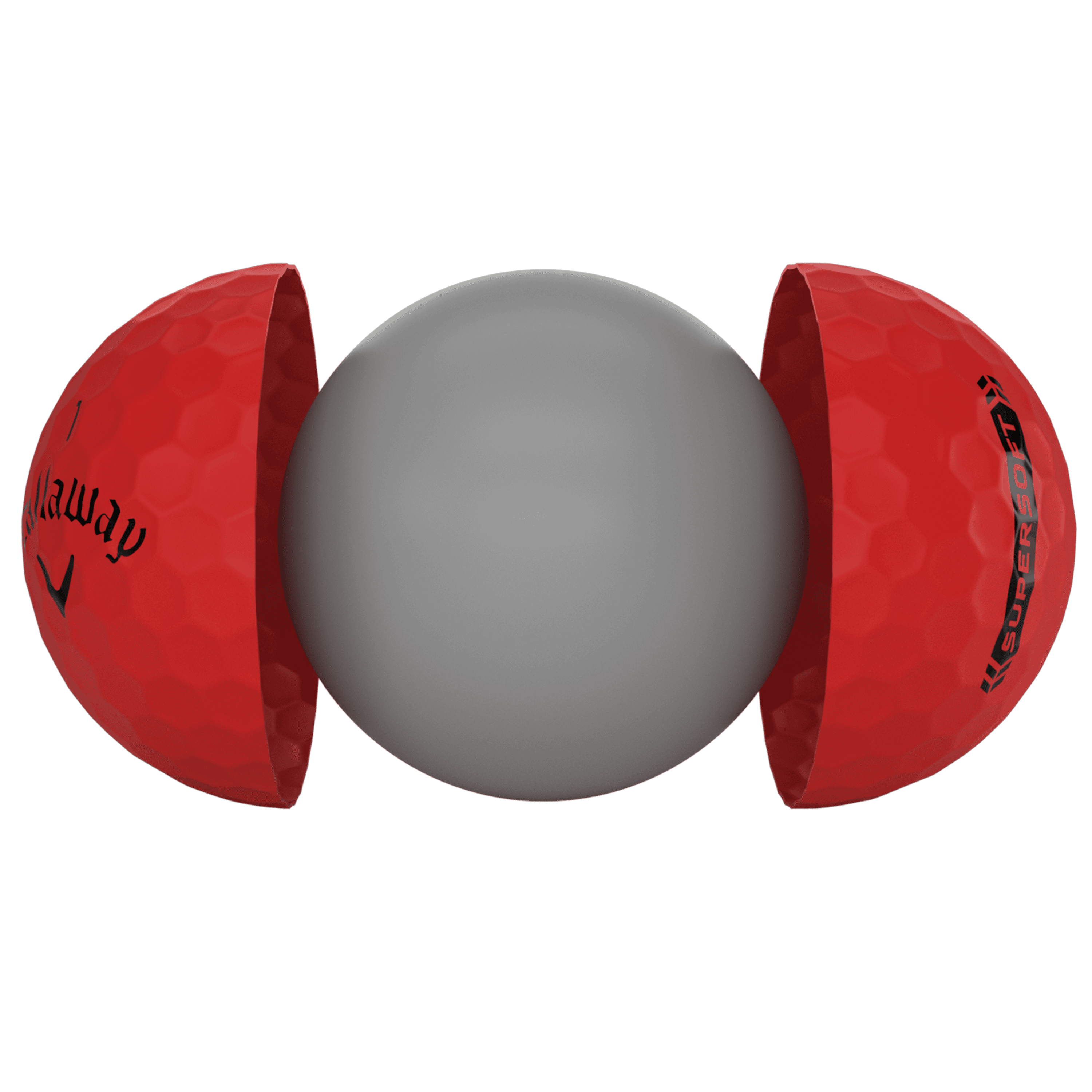 Callaway Supersoft Matte Red Golf Balls Technology
