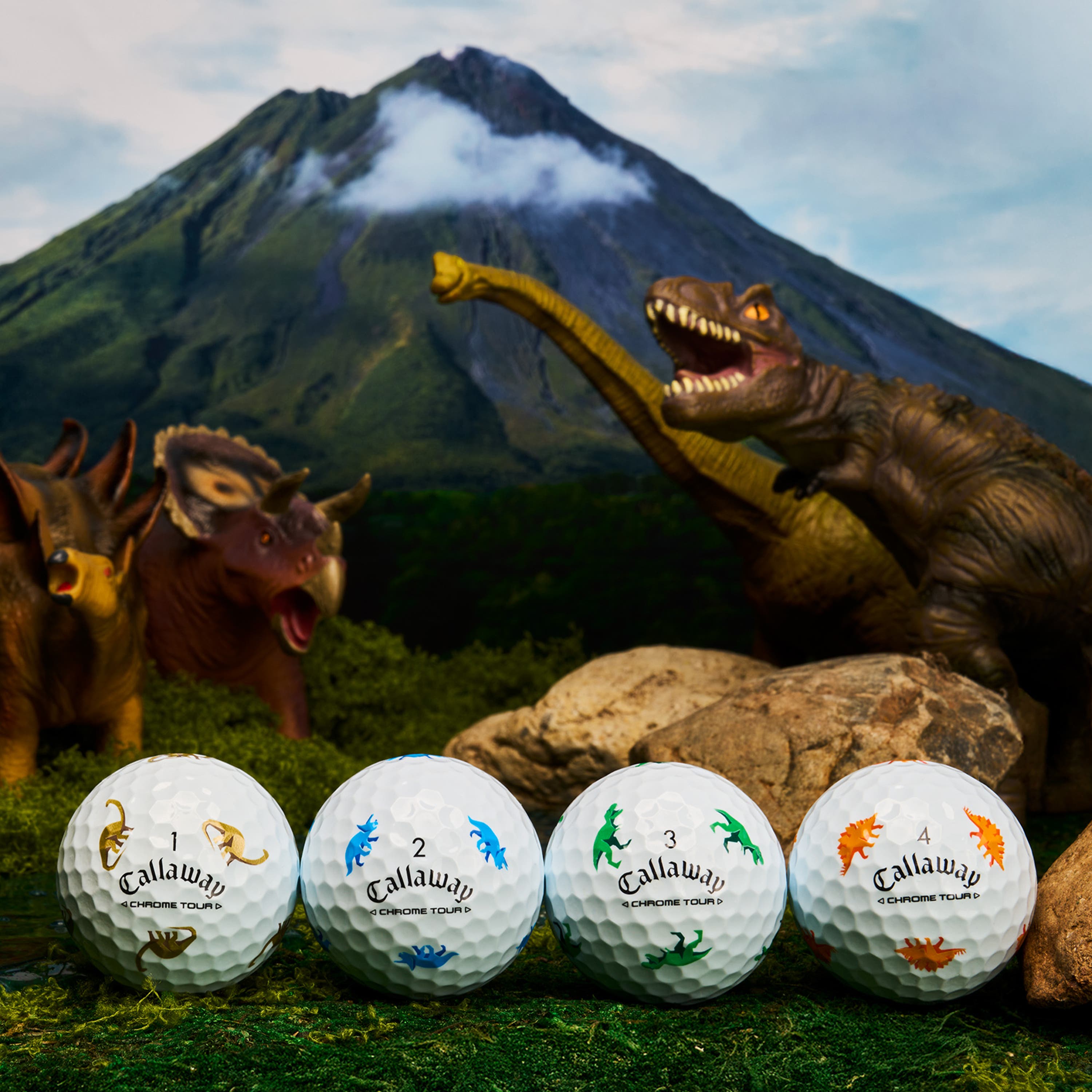 Dino golf ball