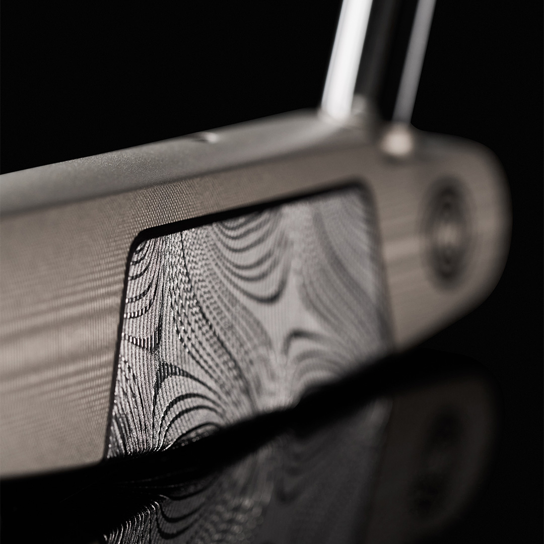 Damascus Milled One Wide Single Bend Putter