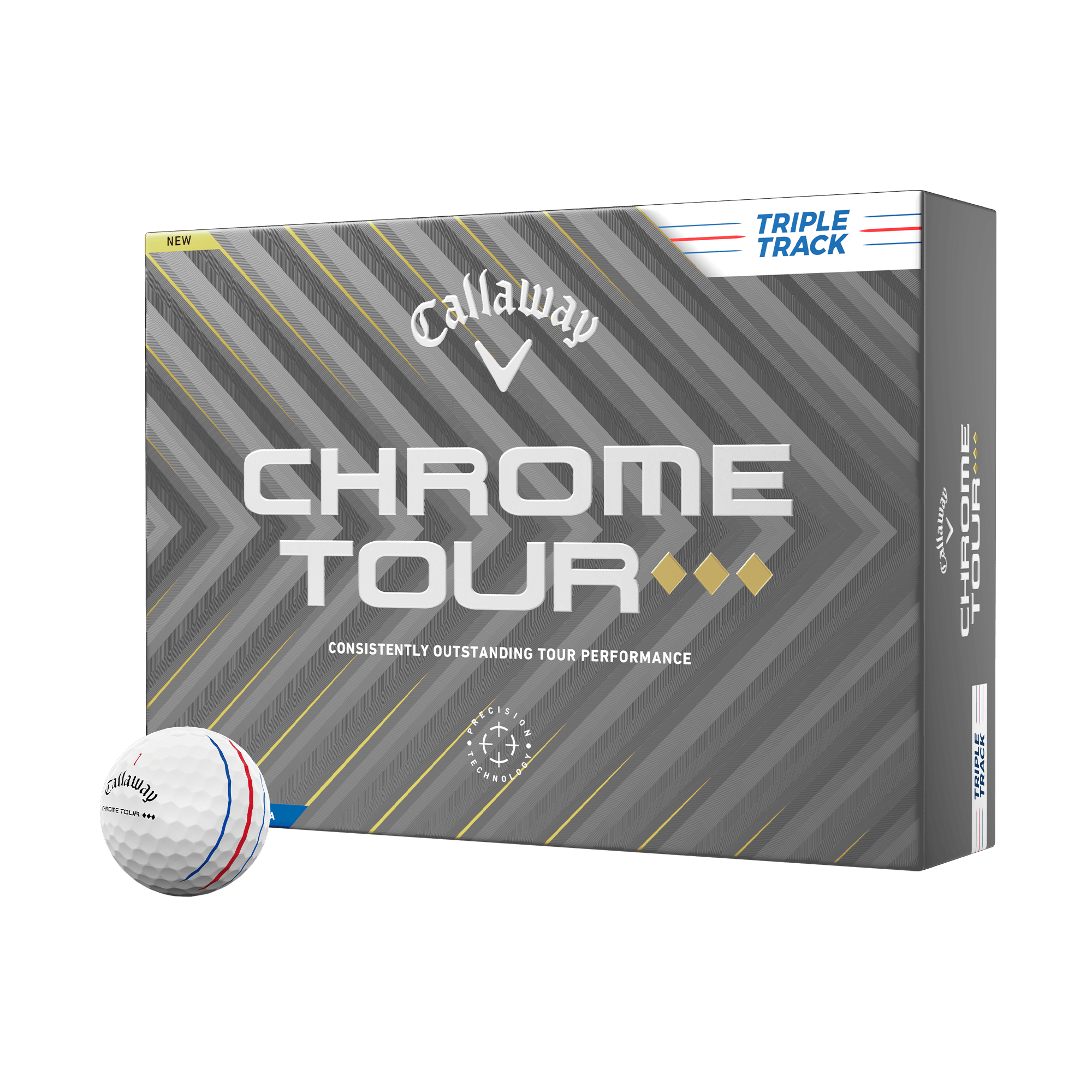 Chrome Tour X 360 Triple Track Golf Balls