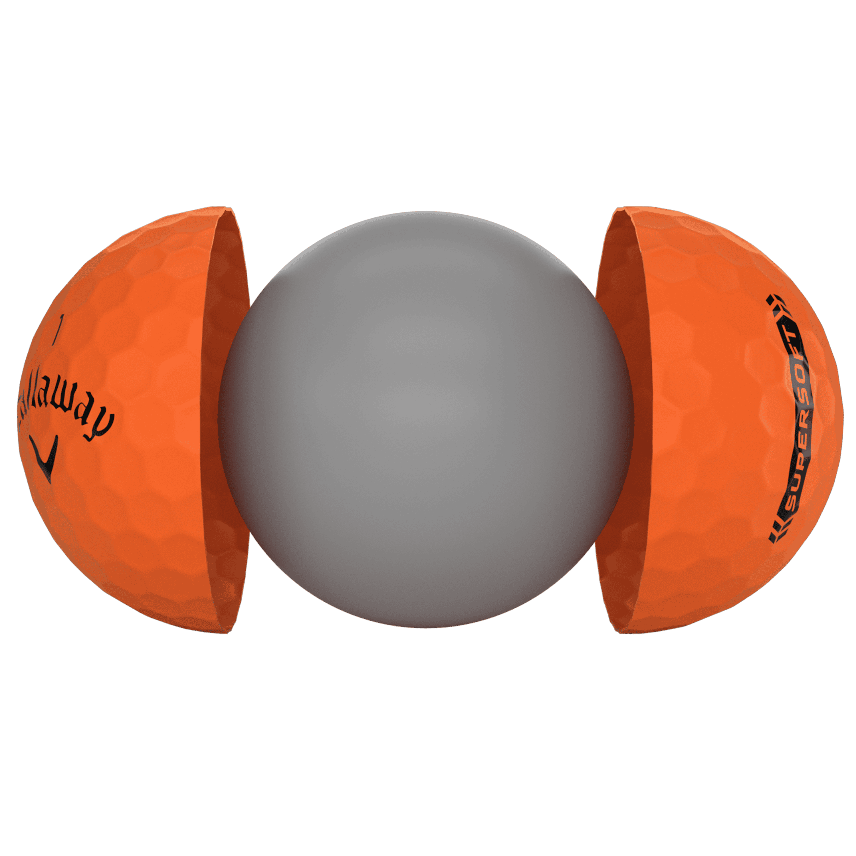 Callaway Supersoft Matte Orange Golf Balls Technology