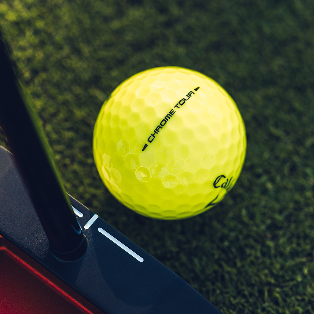 Chrome Tour Yellow Golf Balls