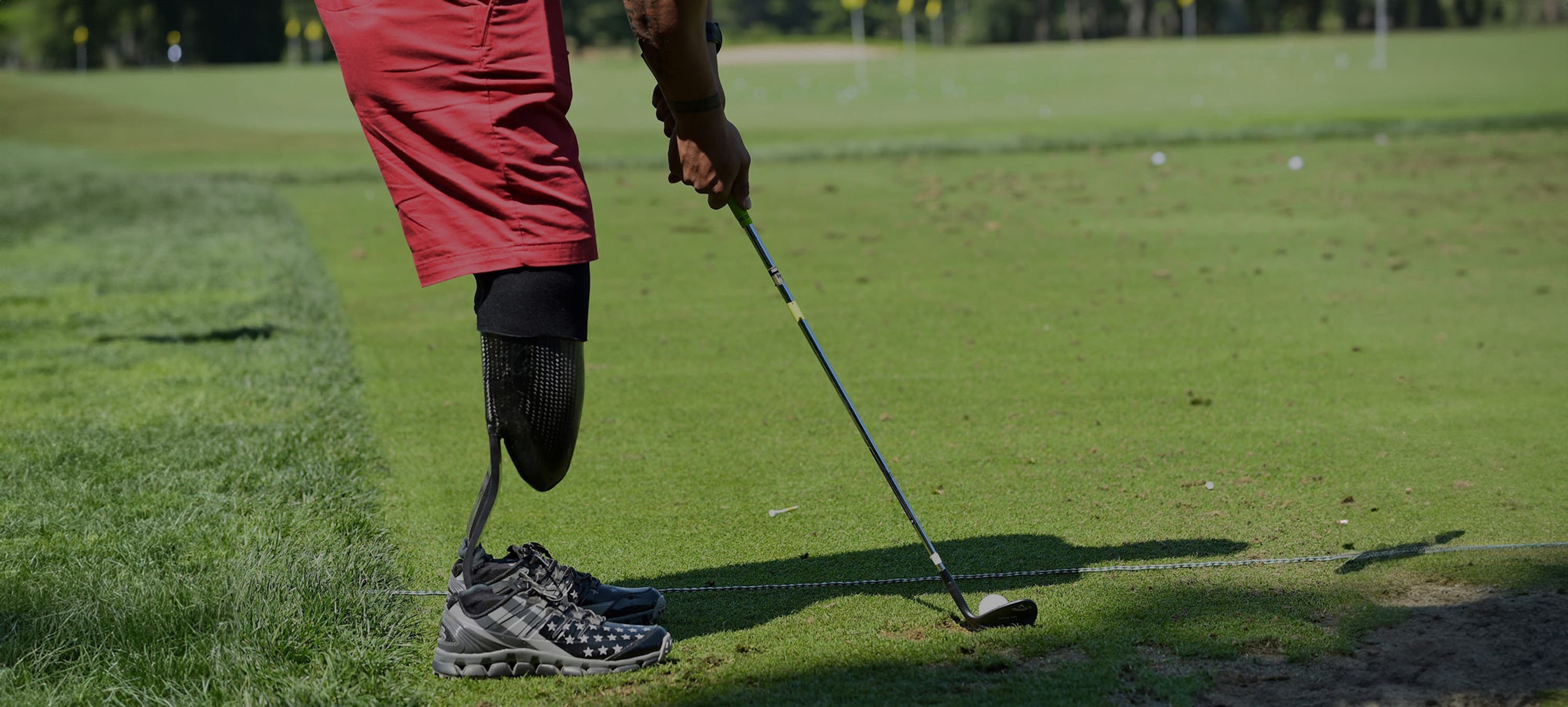 Military veteran golfer