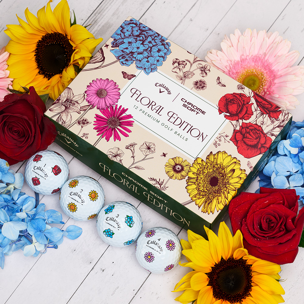 Chrome Soft Flowers Golf Balls