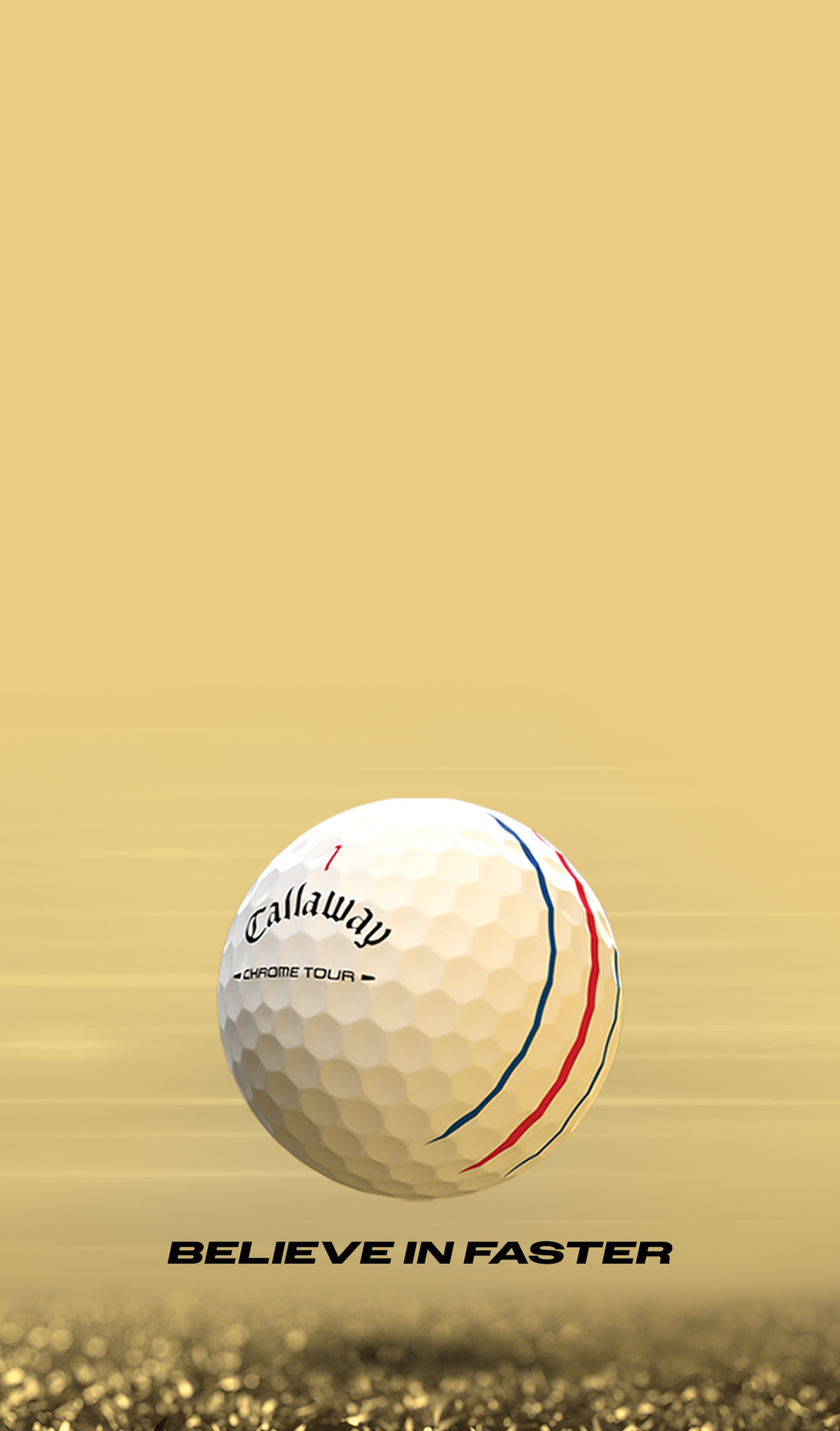 New Chrome Tour Golf Ball
