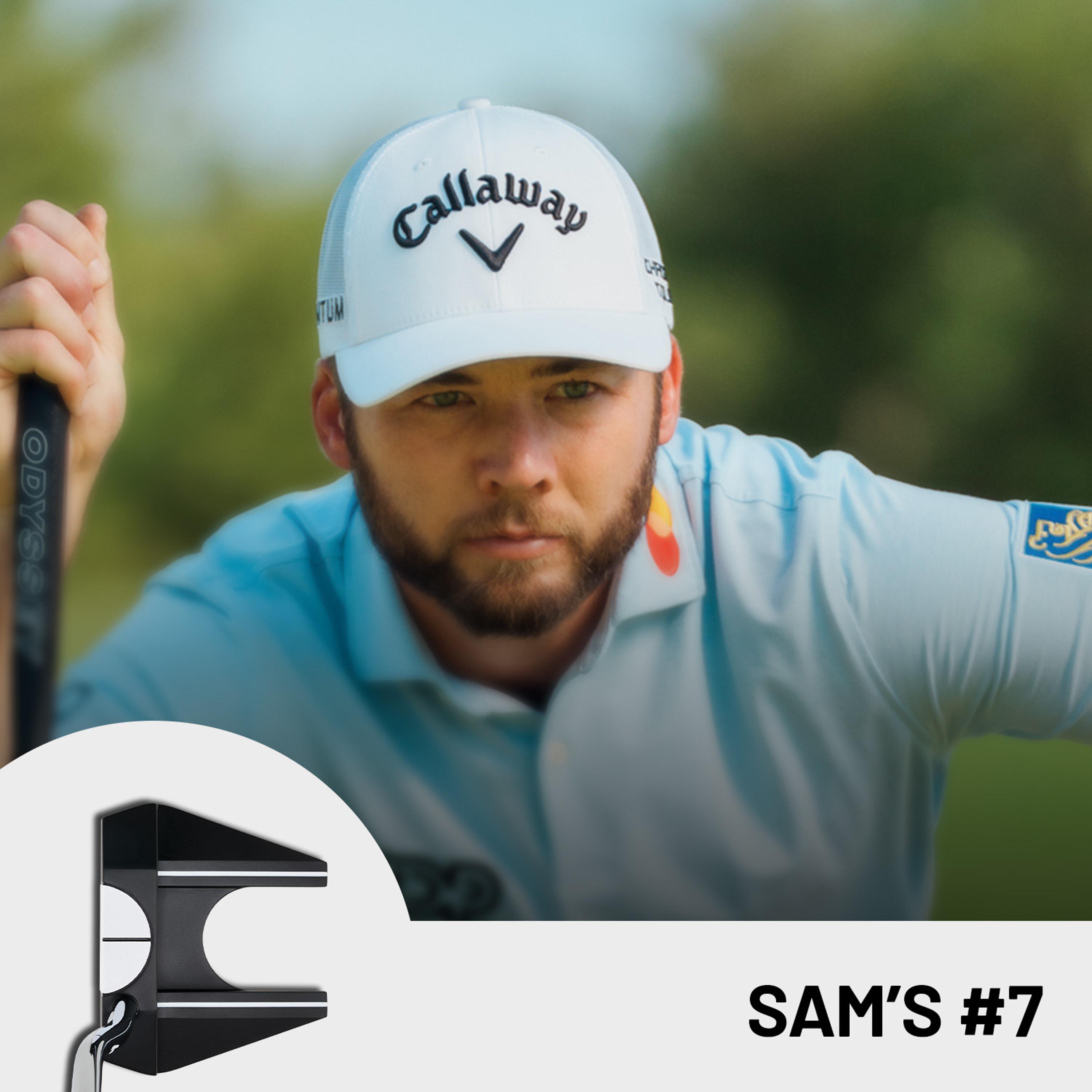 Sam Burns with Putter