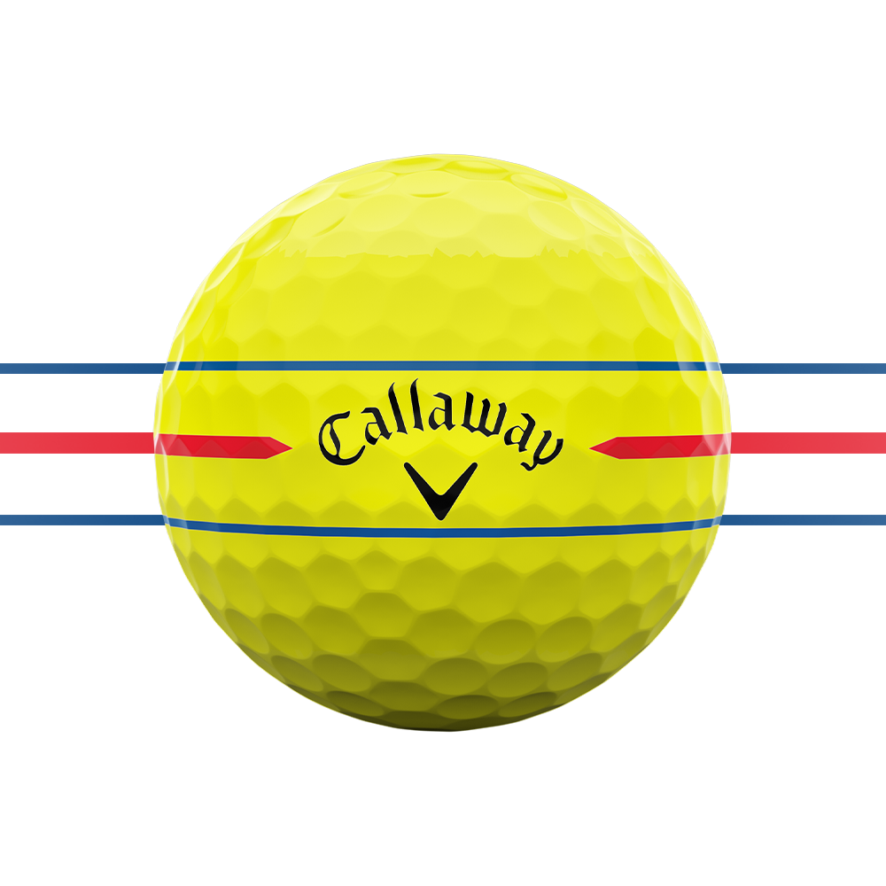 Chrome Tour 360 Triple Track Yellow Golf Balls