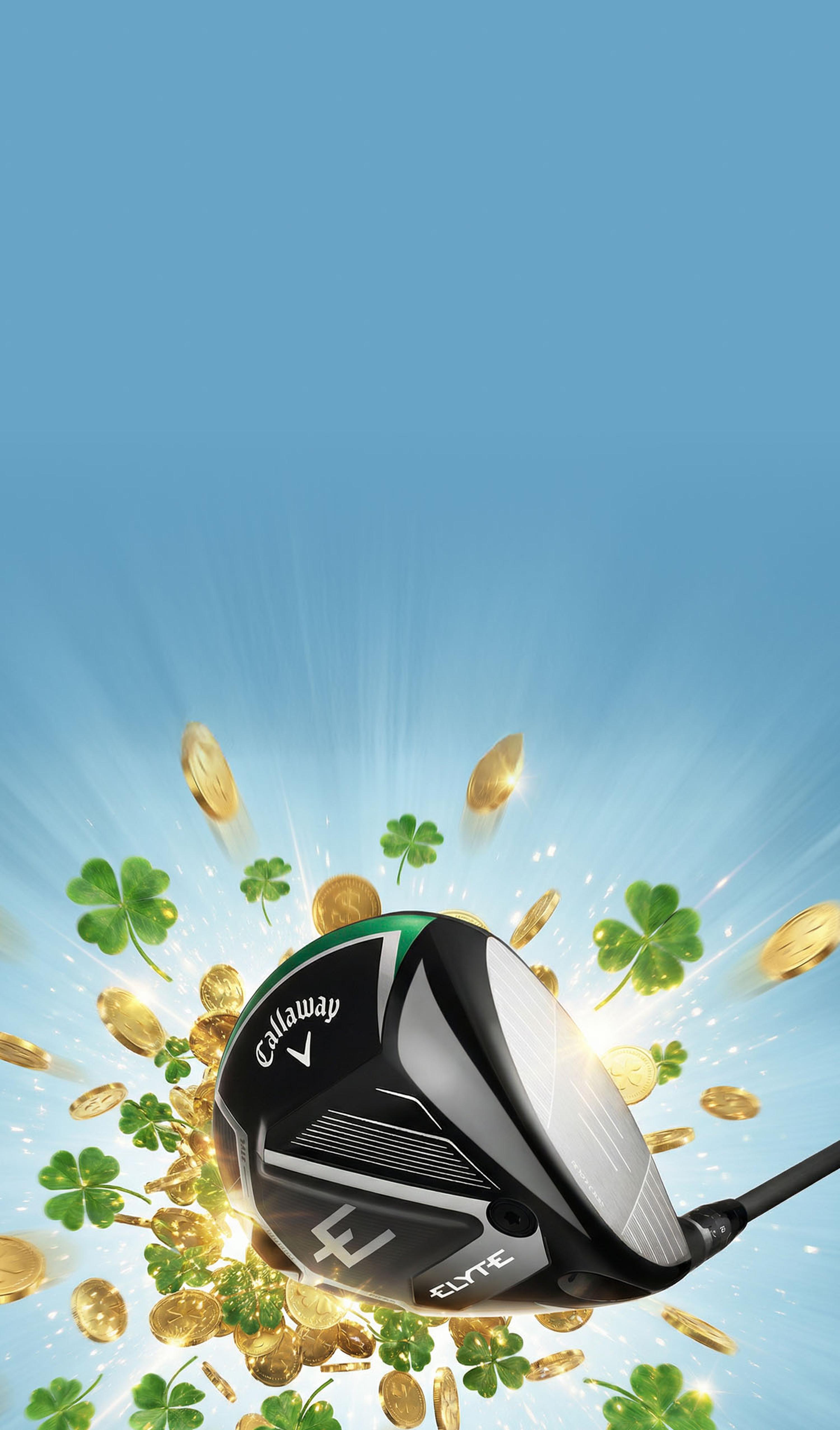 elyte club with clovers and coins