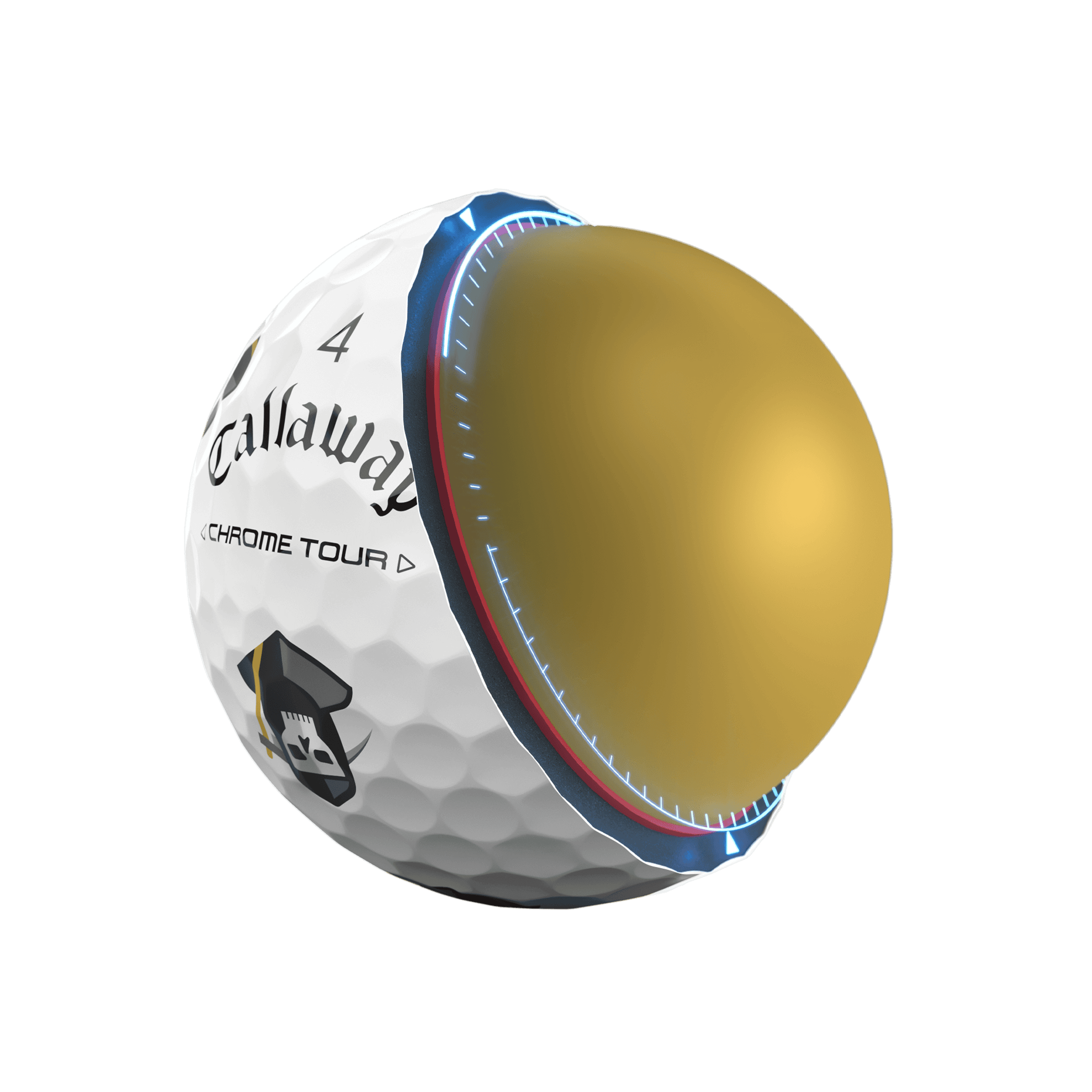 chrome tour halloween golf ball