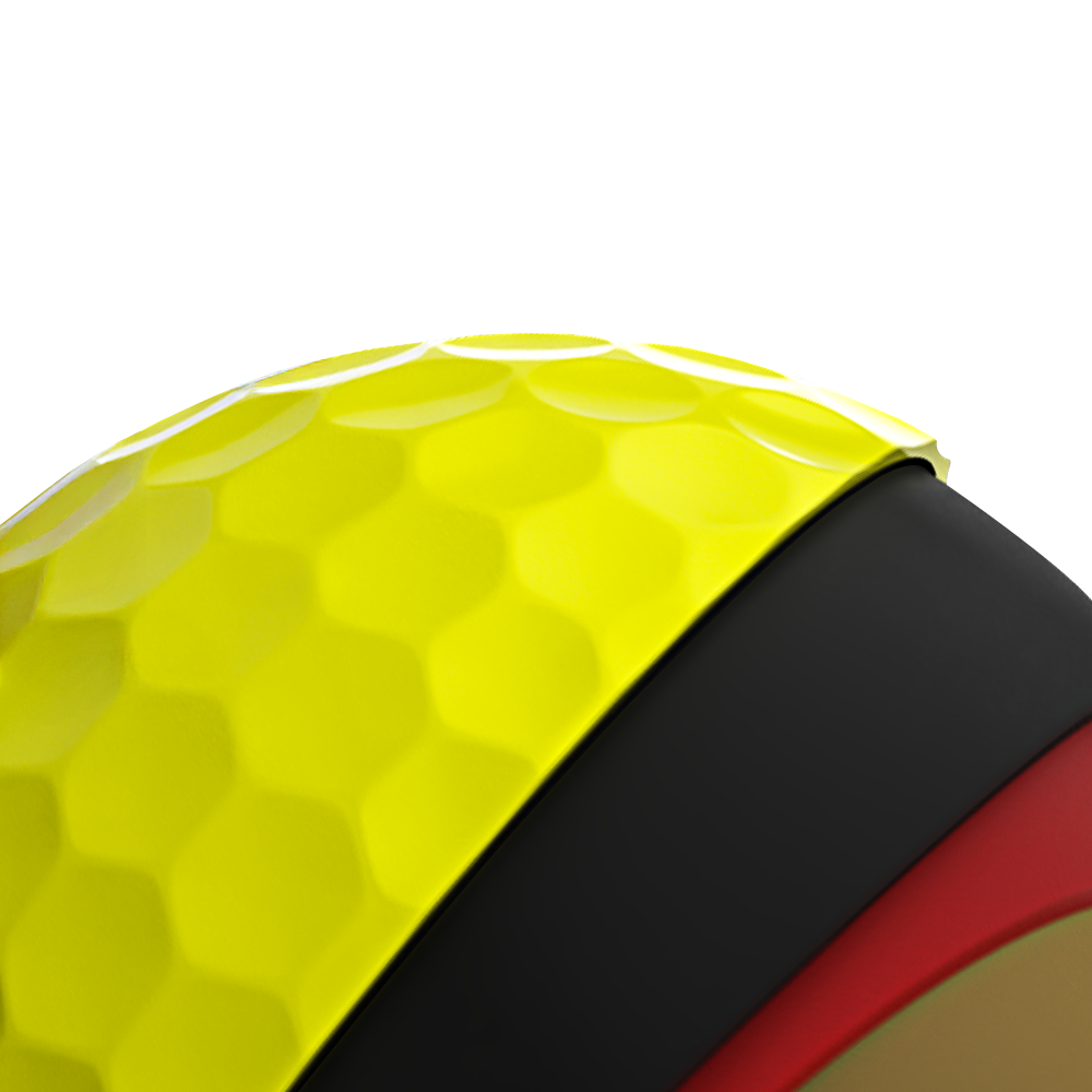 Chrome Tour 360 Triple Track Yellow Golf Balls