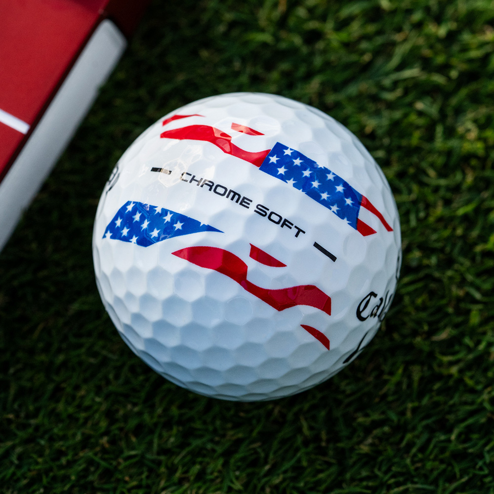 Chrome Soft USA Stripe Golf Balls
