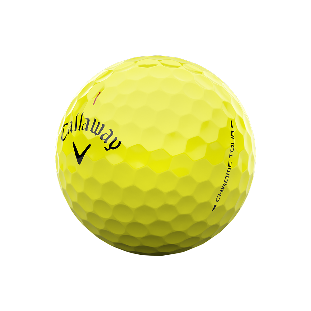 Chrome Tour 360 Triple Track Yellow Golf Balls