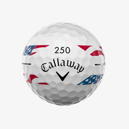 Chrome Soft USA Stripe Golf Balls