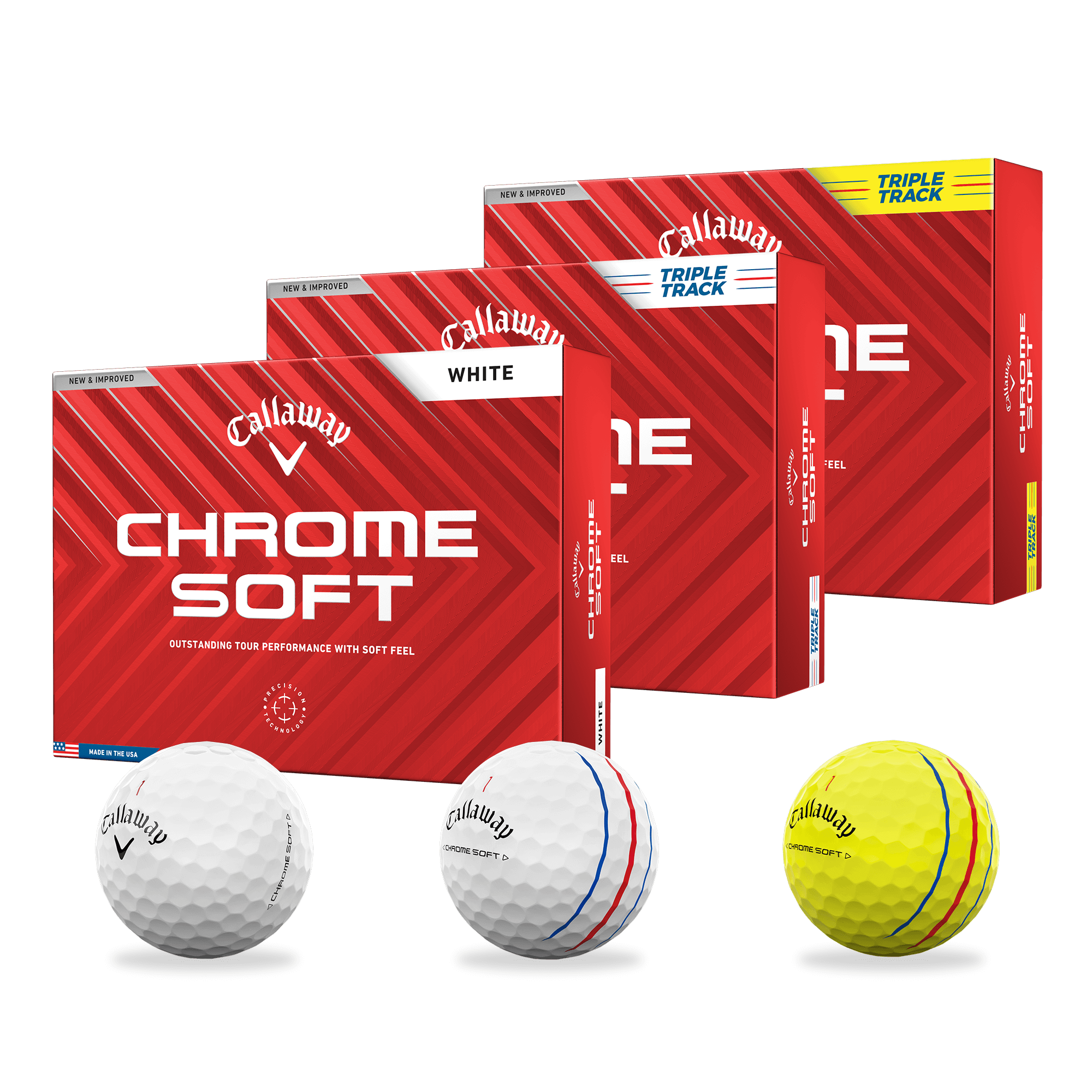 12 New store Callaway Chrome Soft Truvis High Hampton Golf Balls