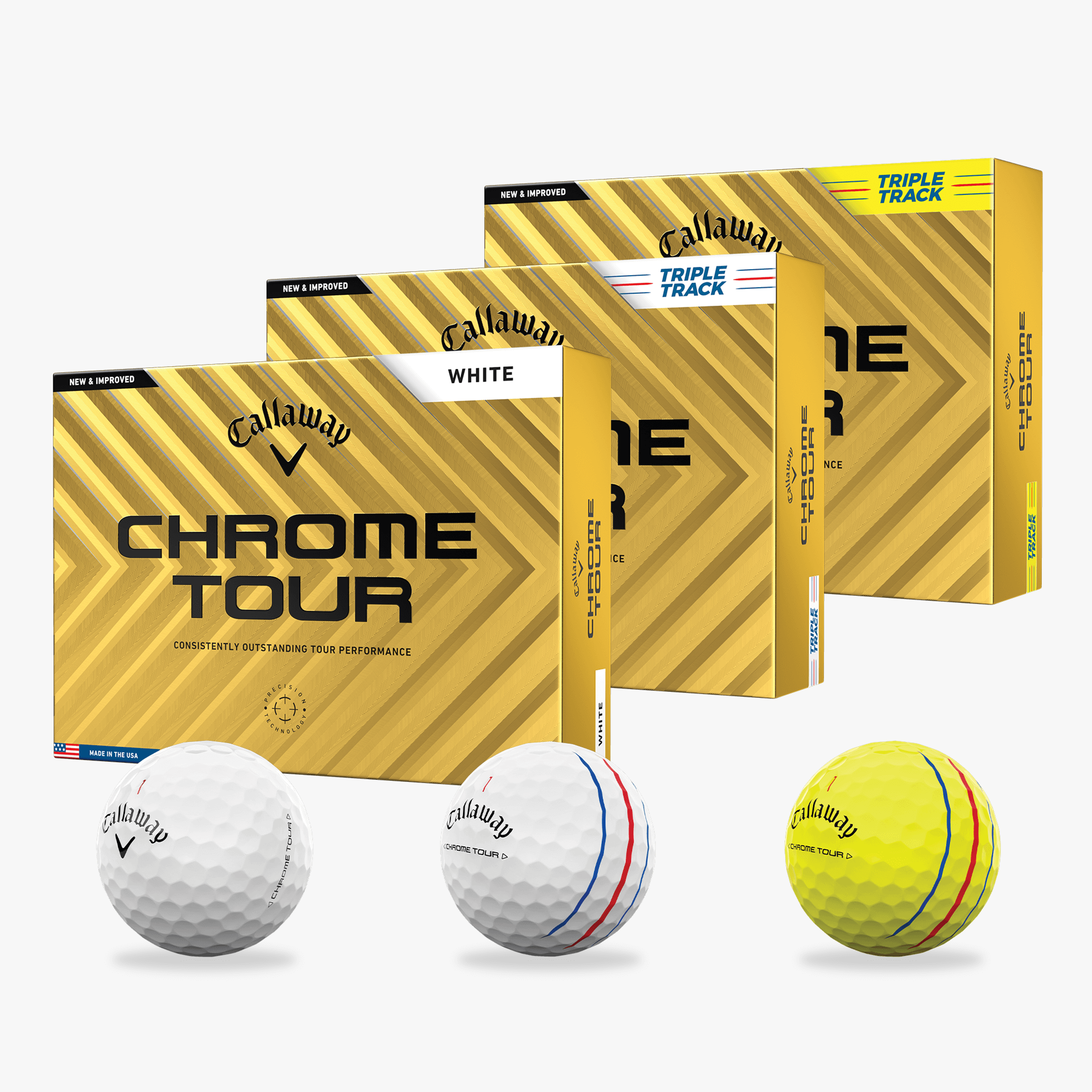 chrome golf balls