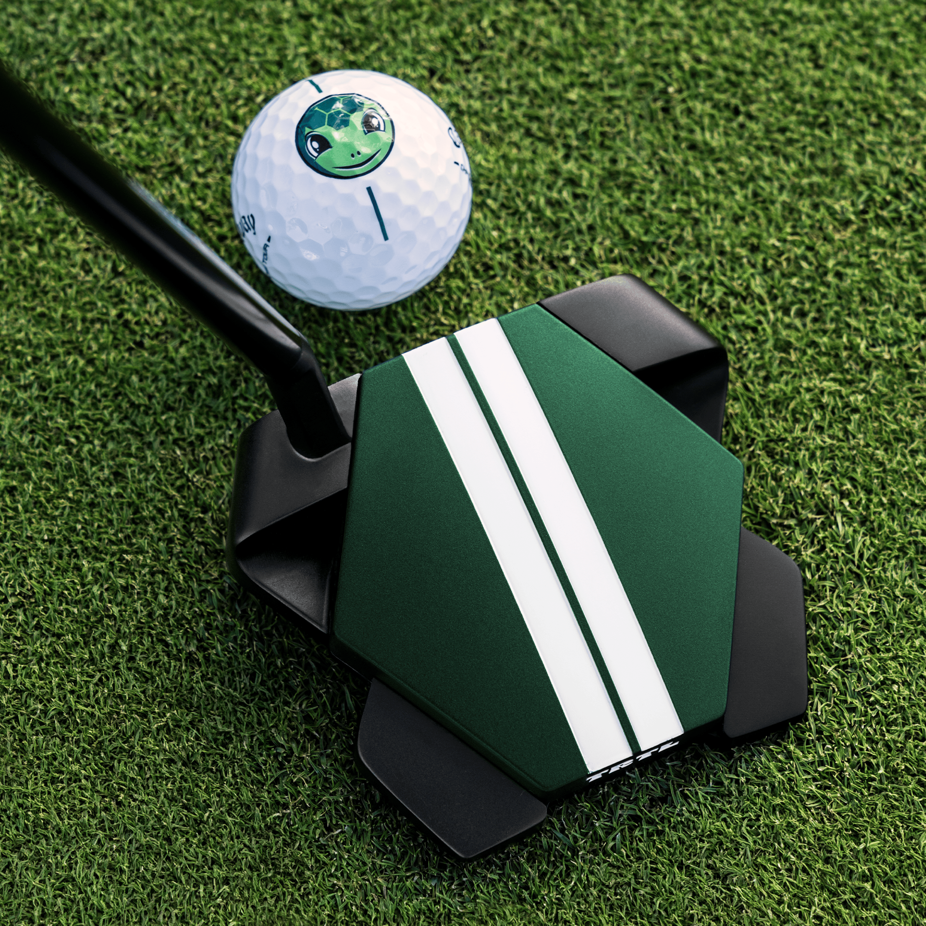TRTL Putter with TRTL Golf ball