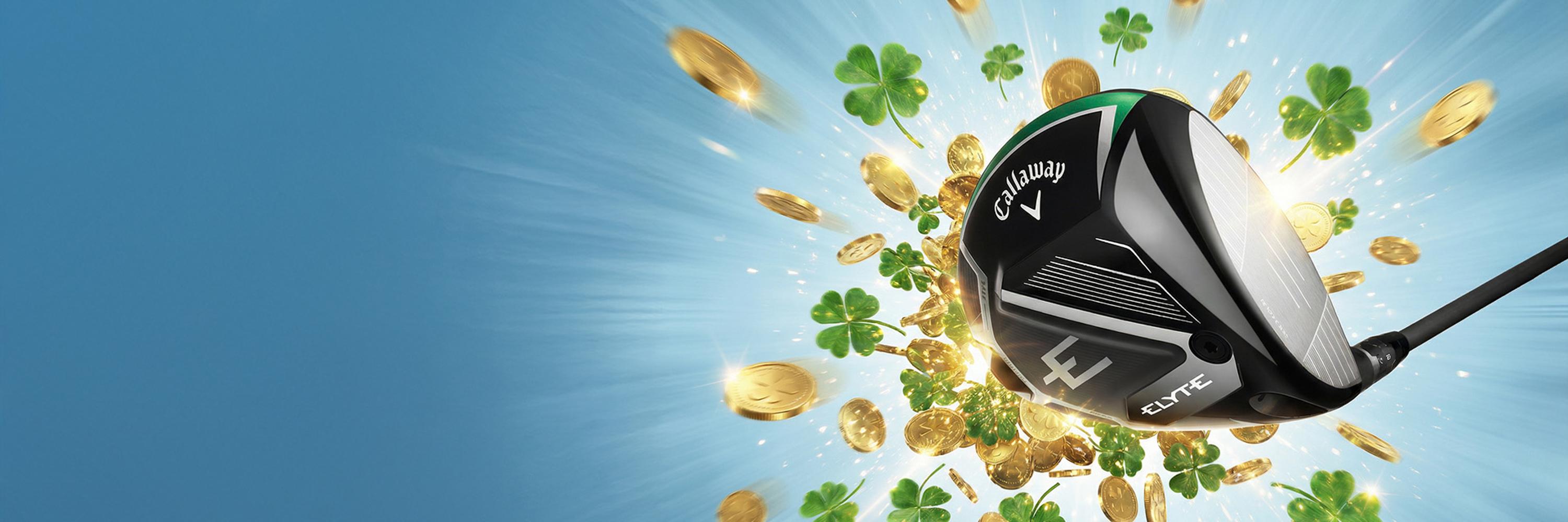 elyte club with clovers and coins