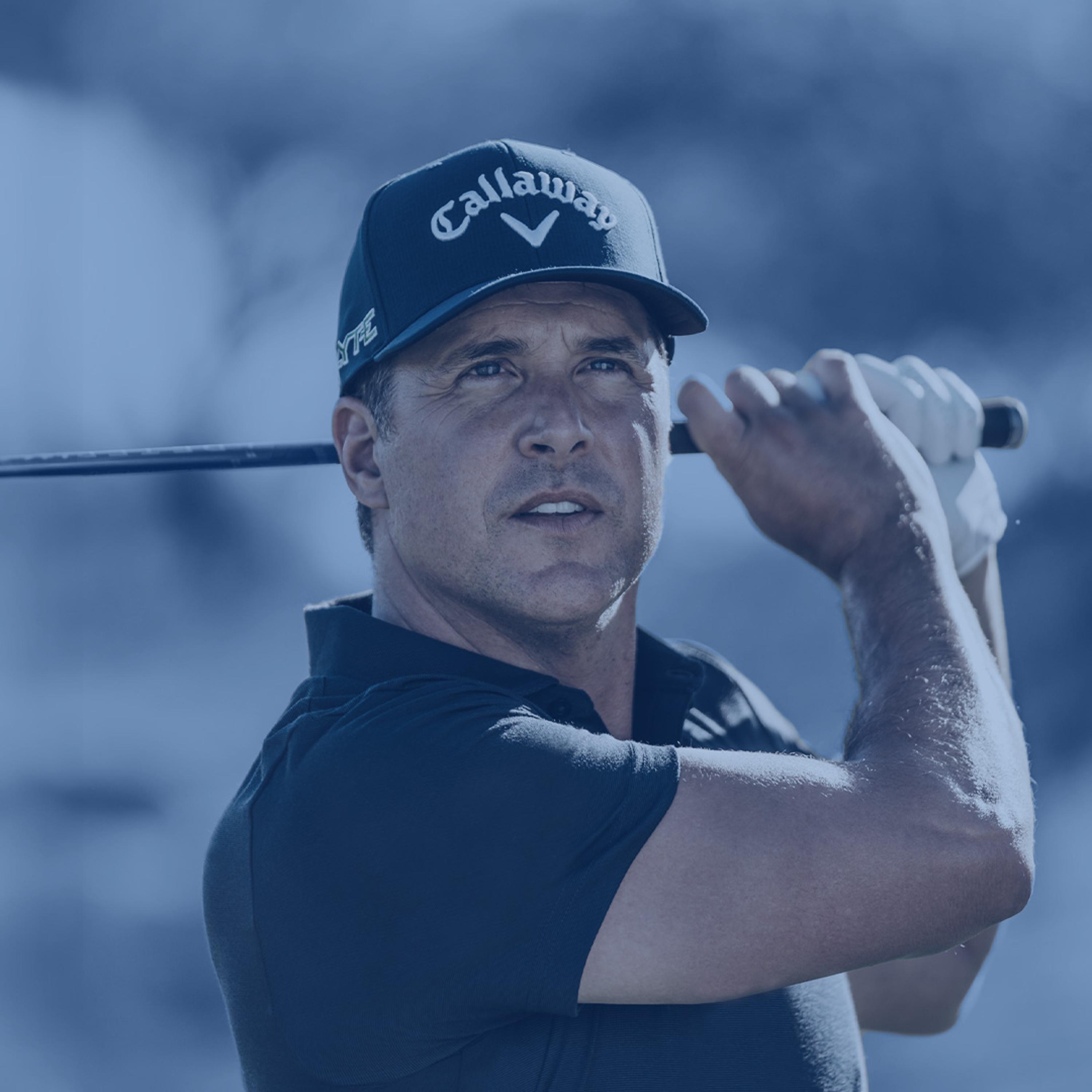 man golfing