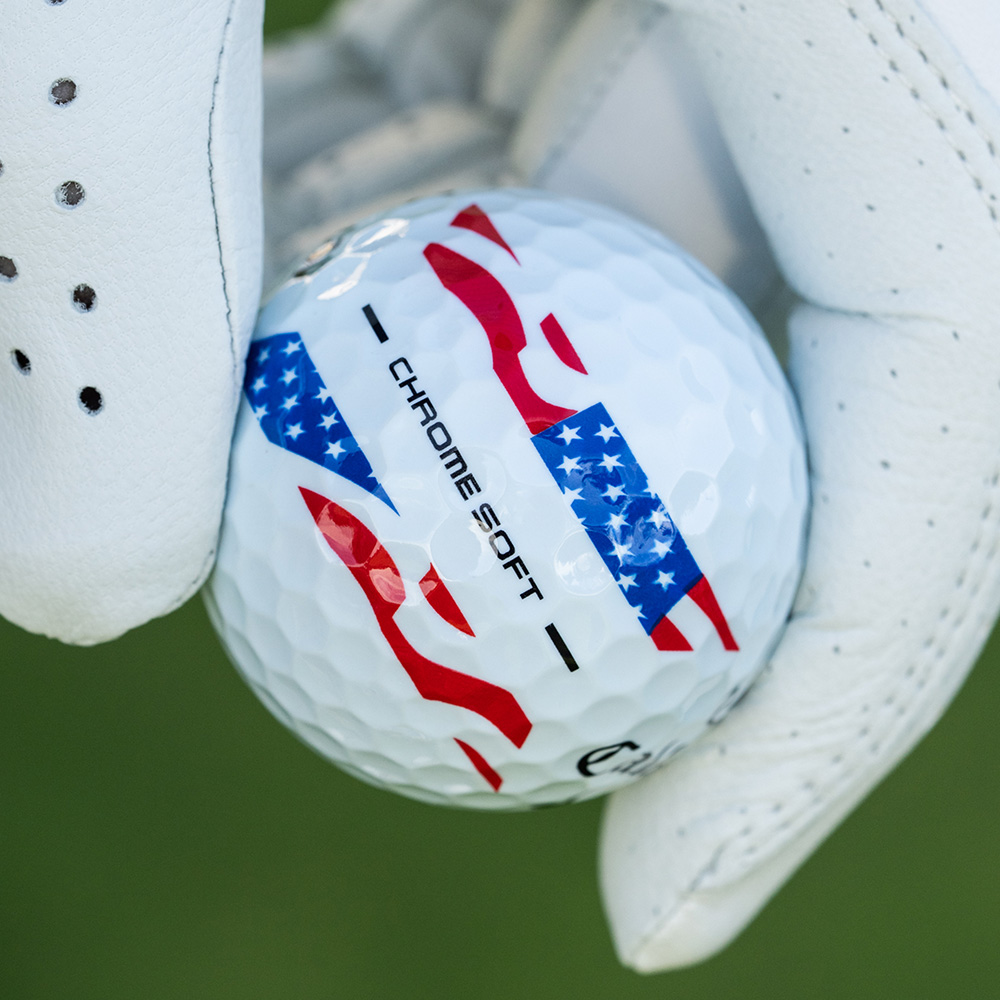 Chrome Soft USA Stripe Golf Balls