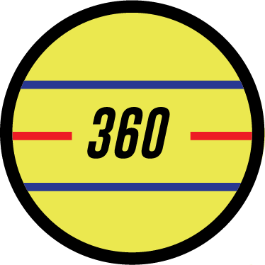 360 Triple Track Yellow Icon