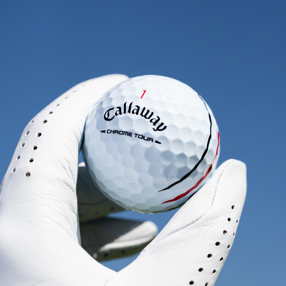 Chrome Tour Black and Red Triple Track Golf Balls