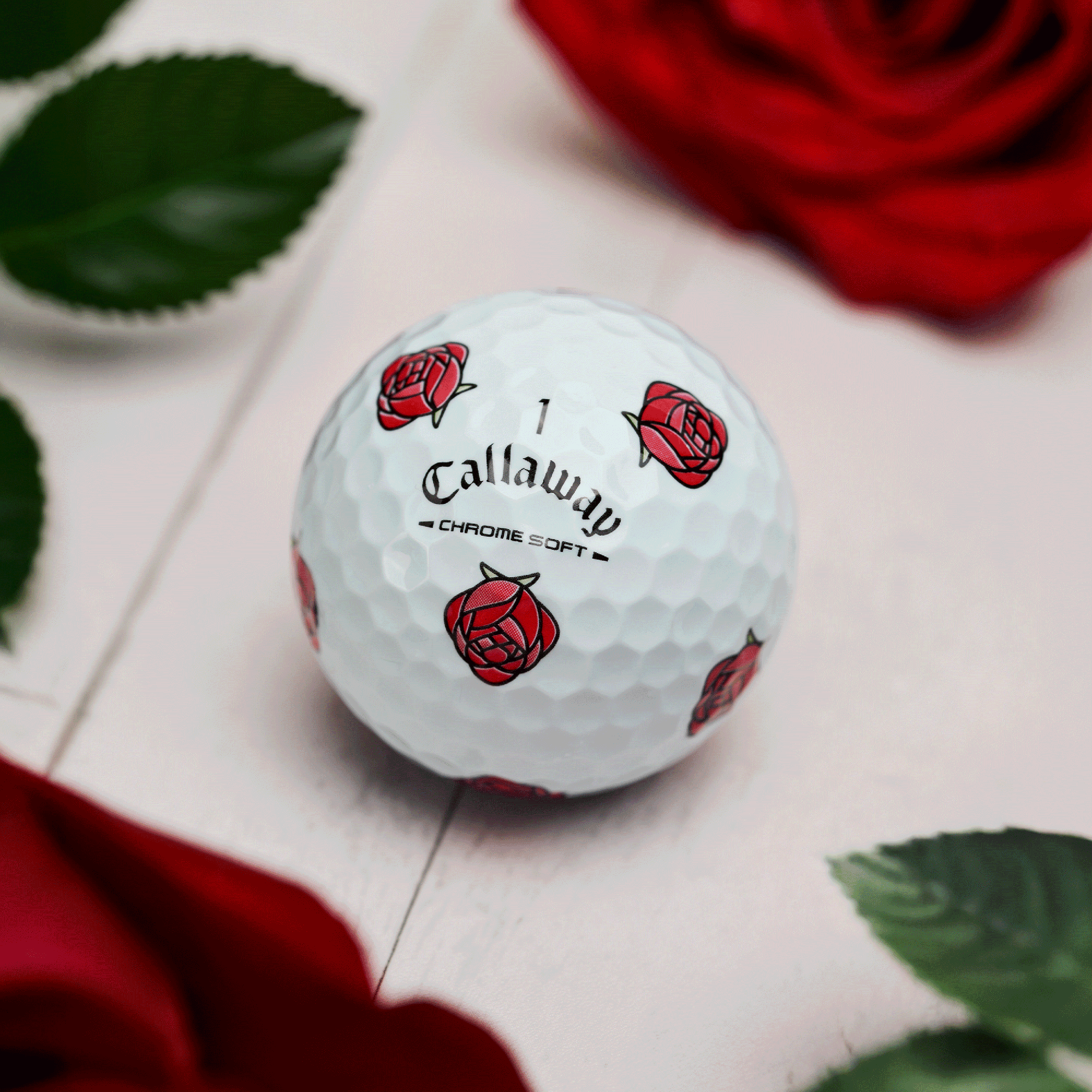 Chrome Soft Flowers Golf Balls