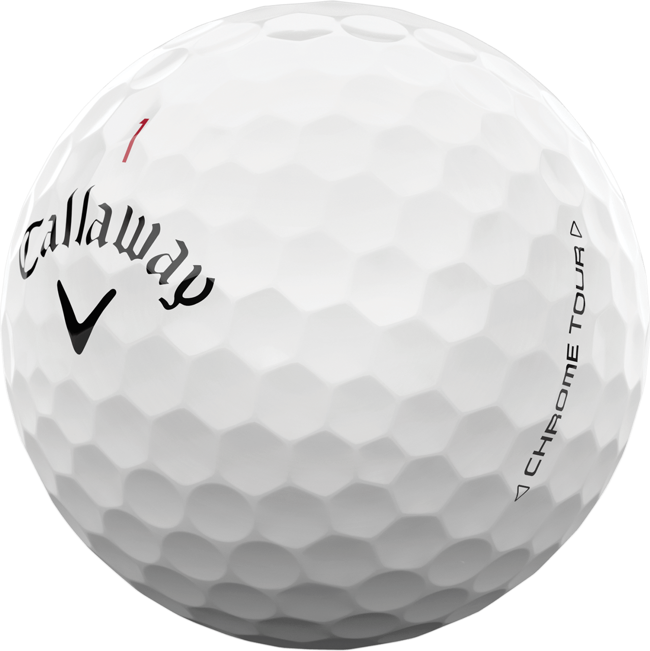 White Chrome Tour Golf Ball