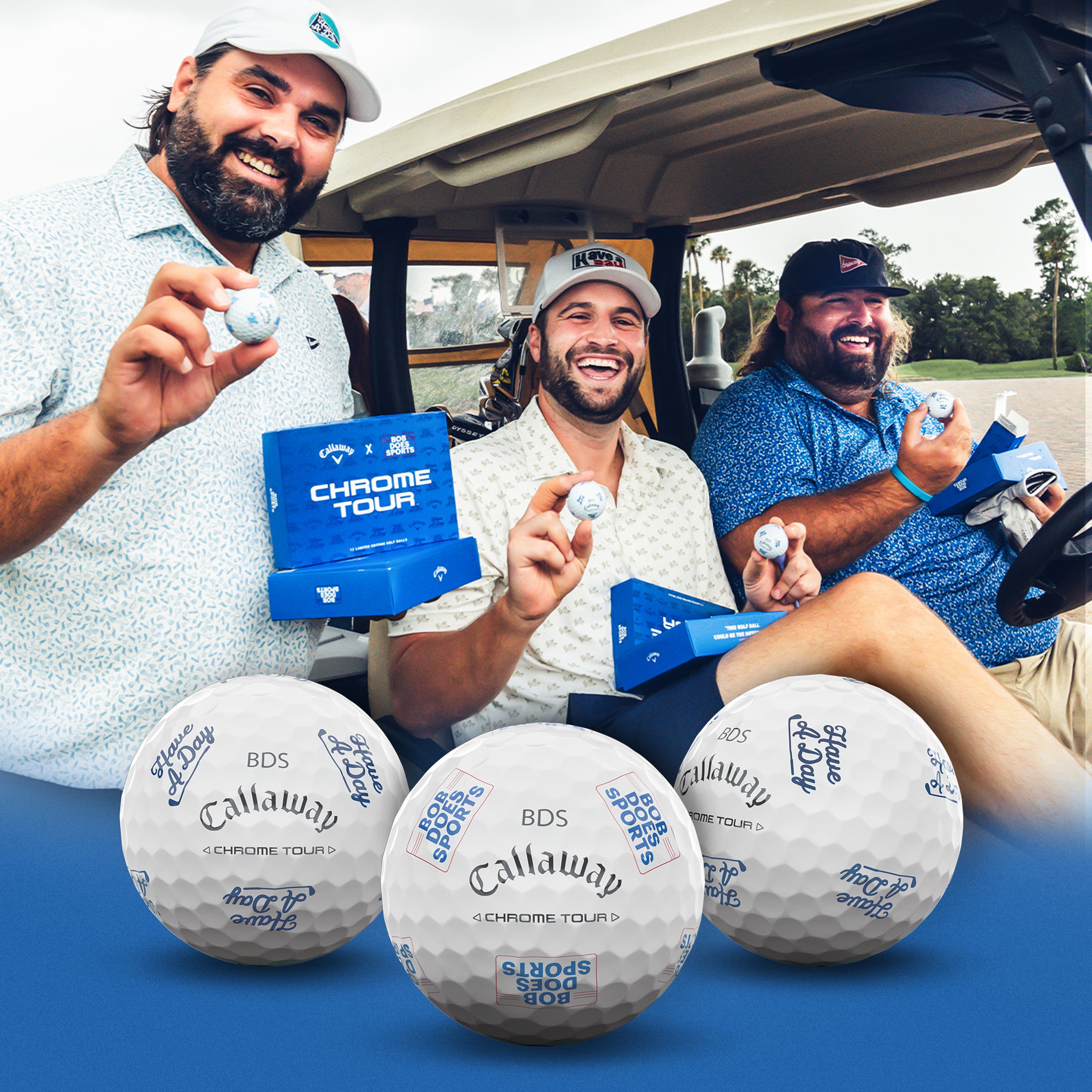 bob does sports crew with their limited edition golf balls