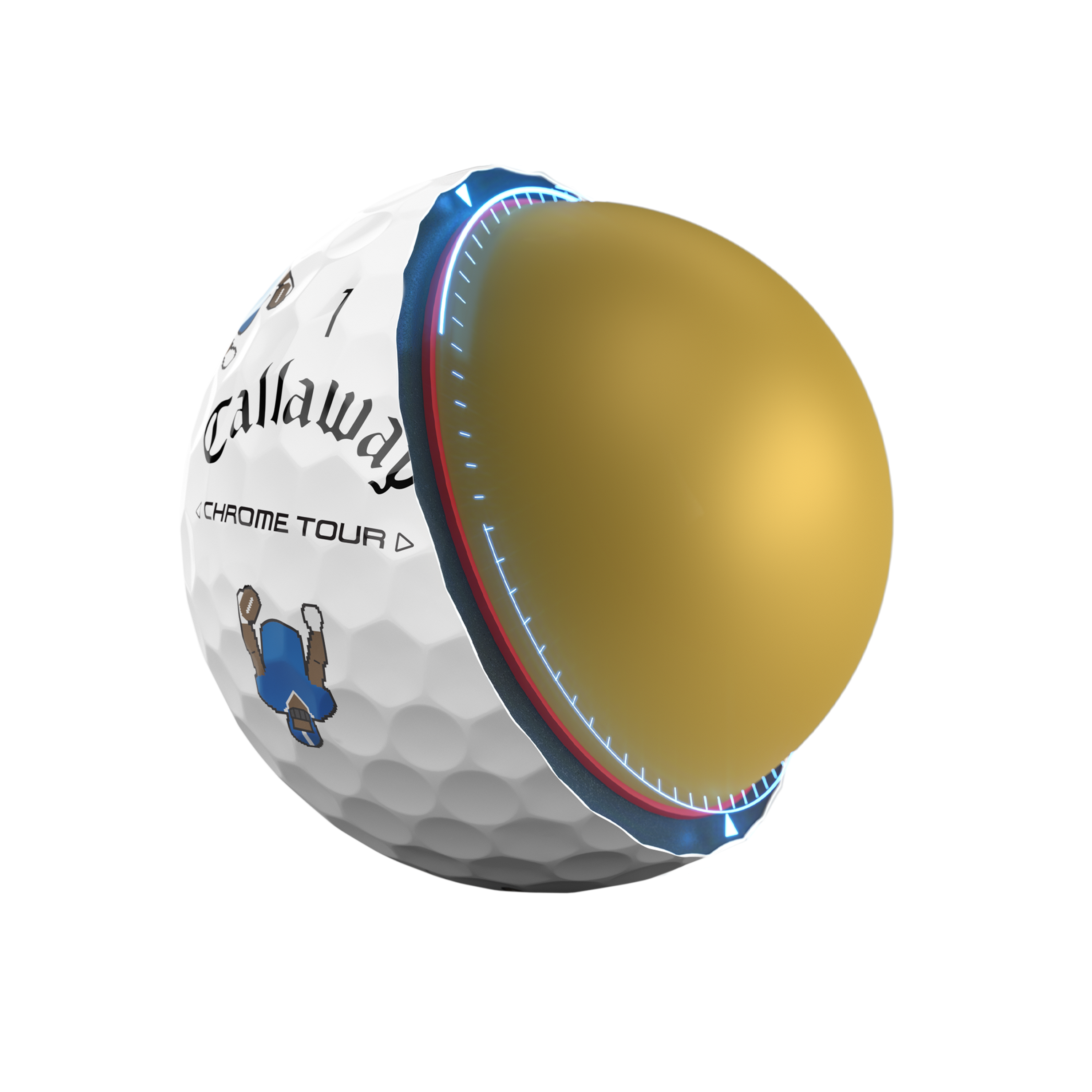 Callaway　CHROME TOUR　希少サッカーボール柄　20球 Chrome Tour Retro Football