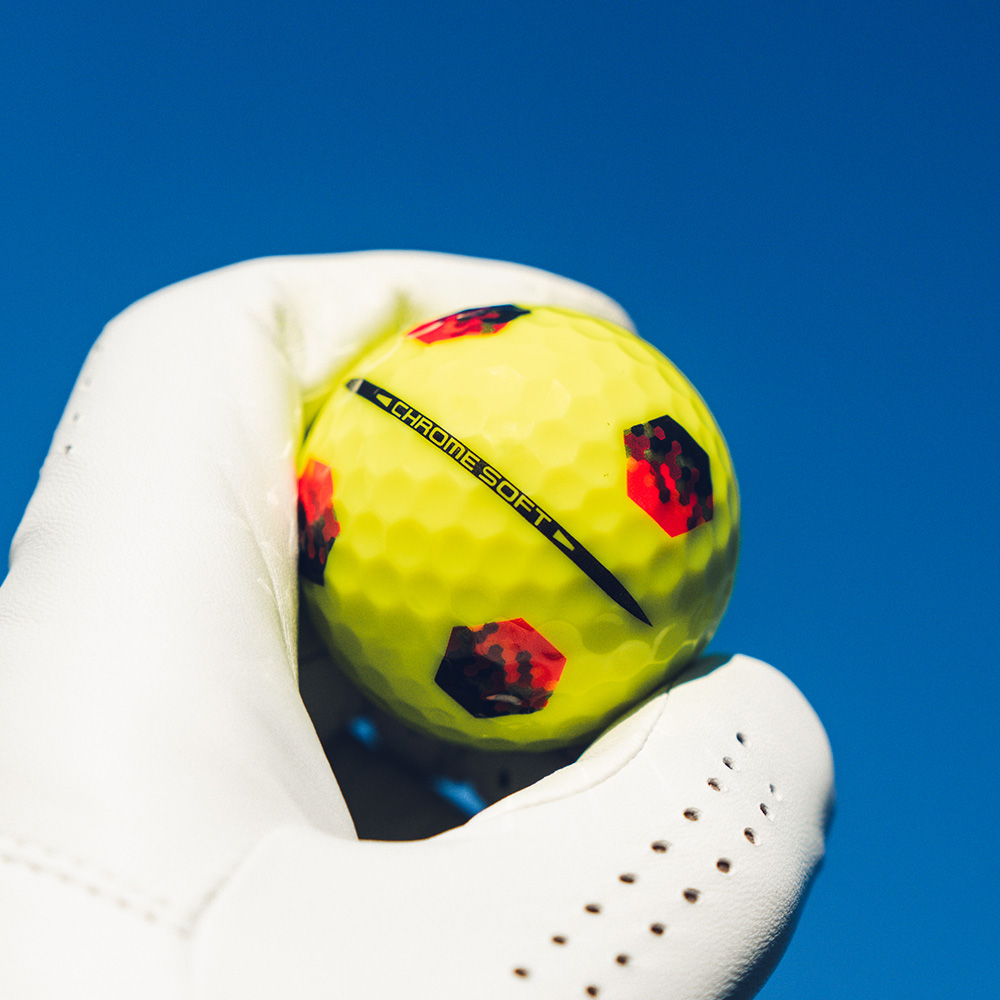 Chrome Soft TruTrack Yellow Golf Balls