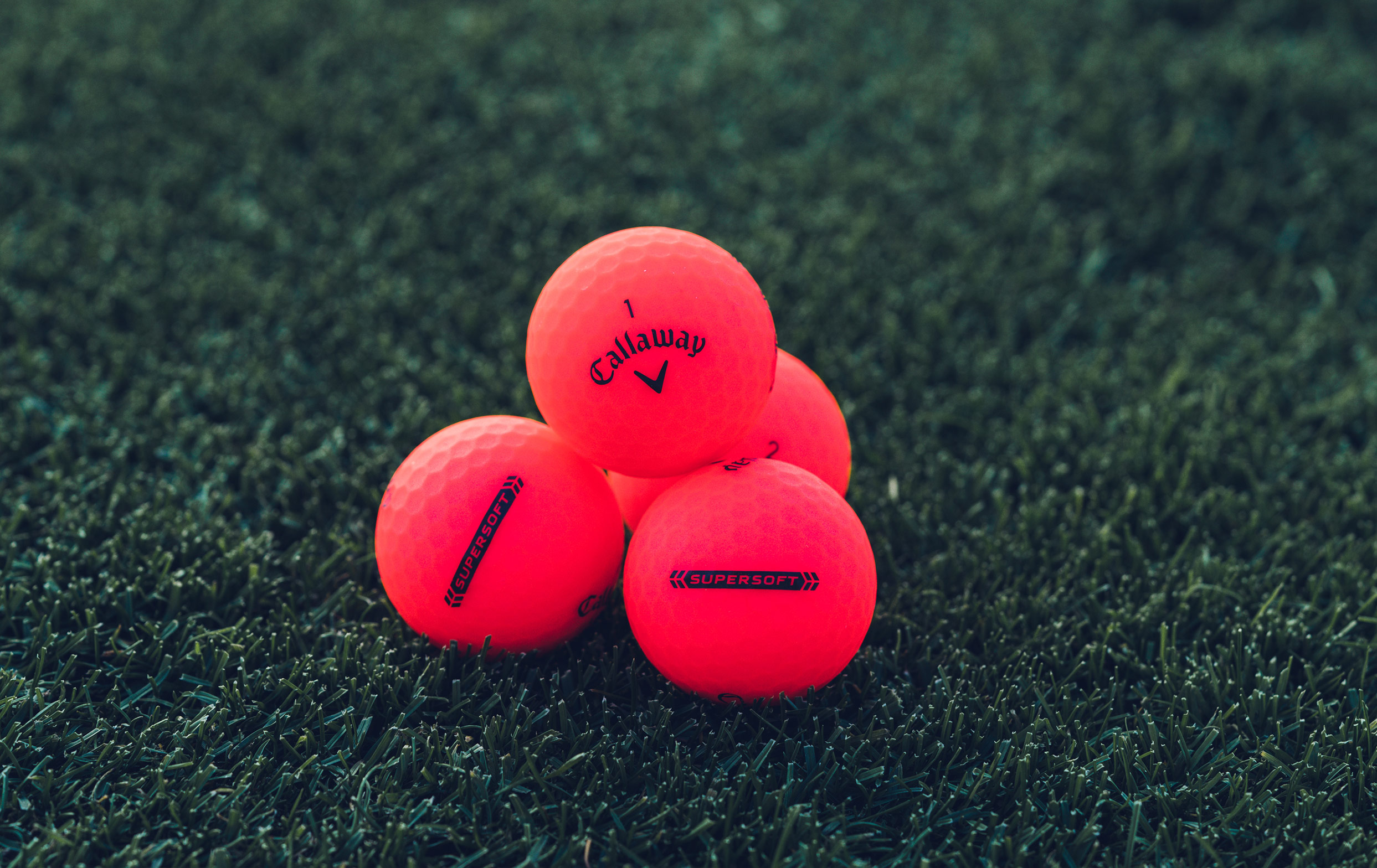 2023 Supersoft Matte Red Golf Balls