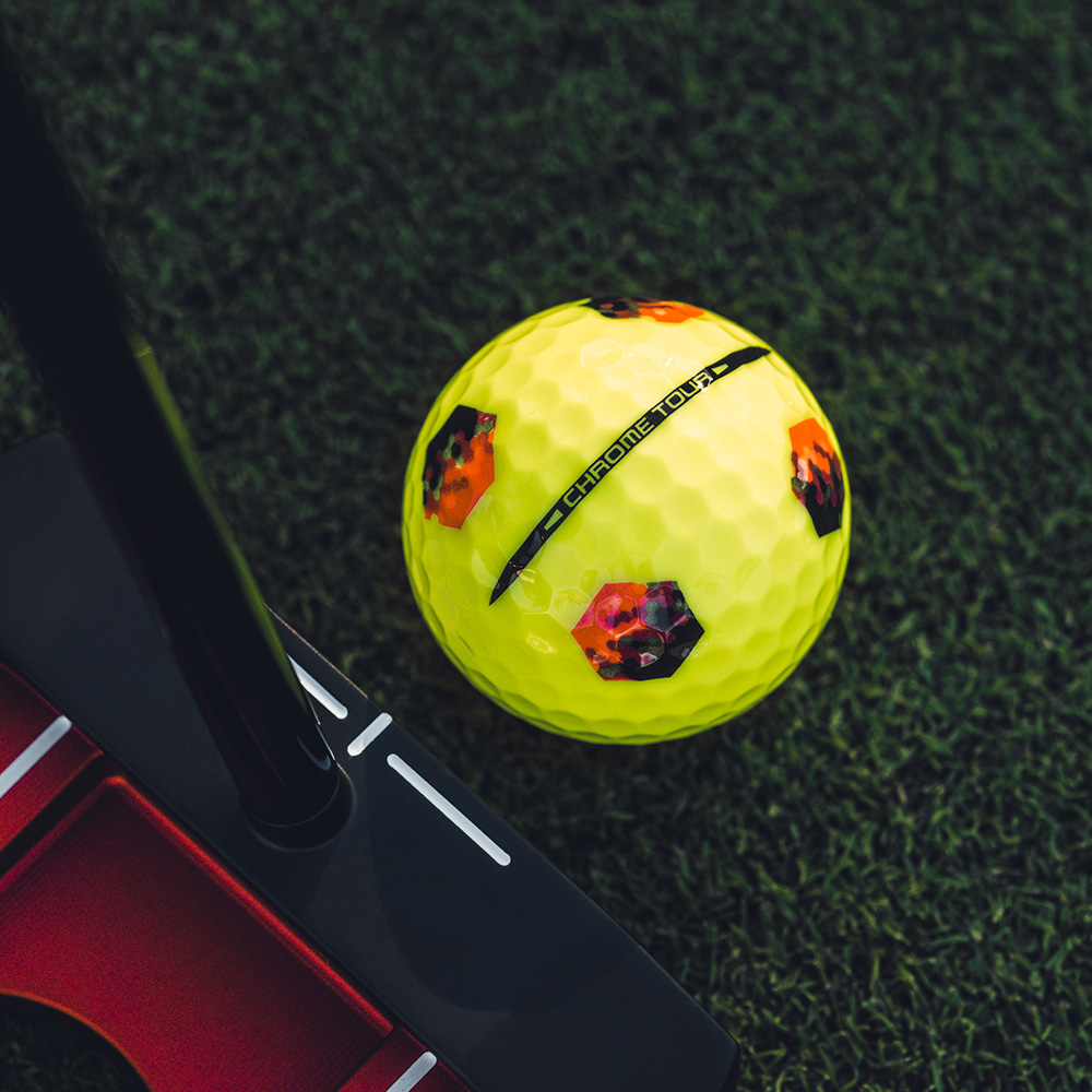 Chrome Tour TruTrack Yellow Golf Balls